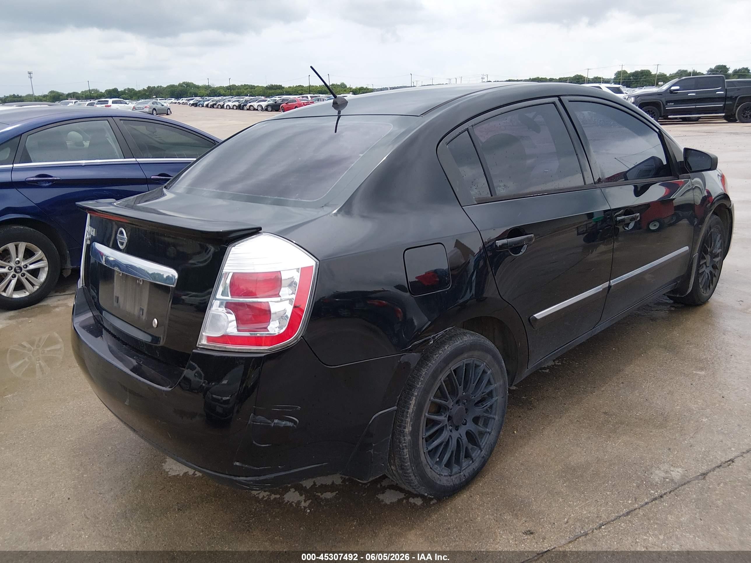 2012 Nissan Sentra 2.0 S Black vin: 3N1AB6AP0CL644167