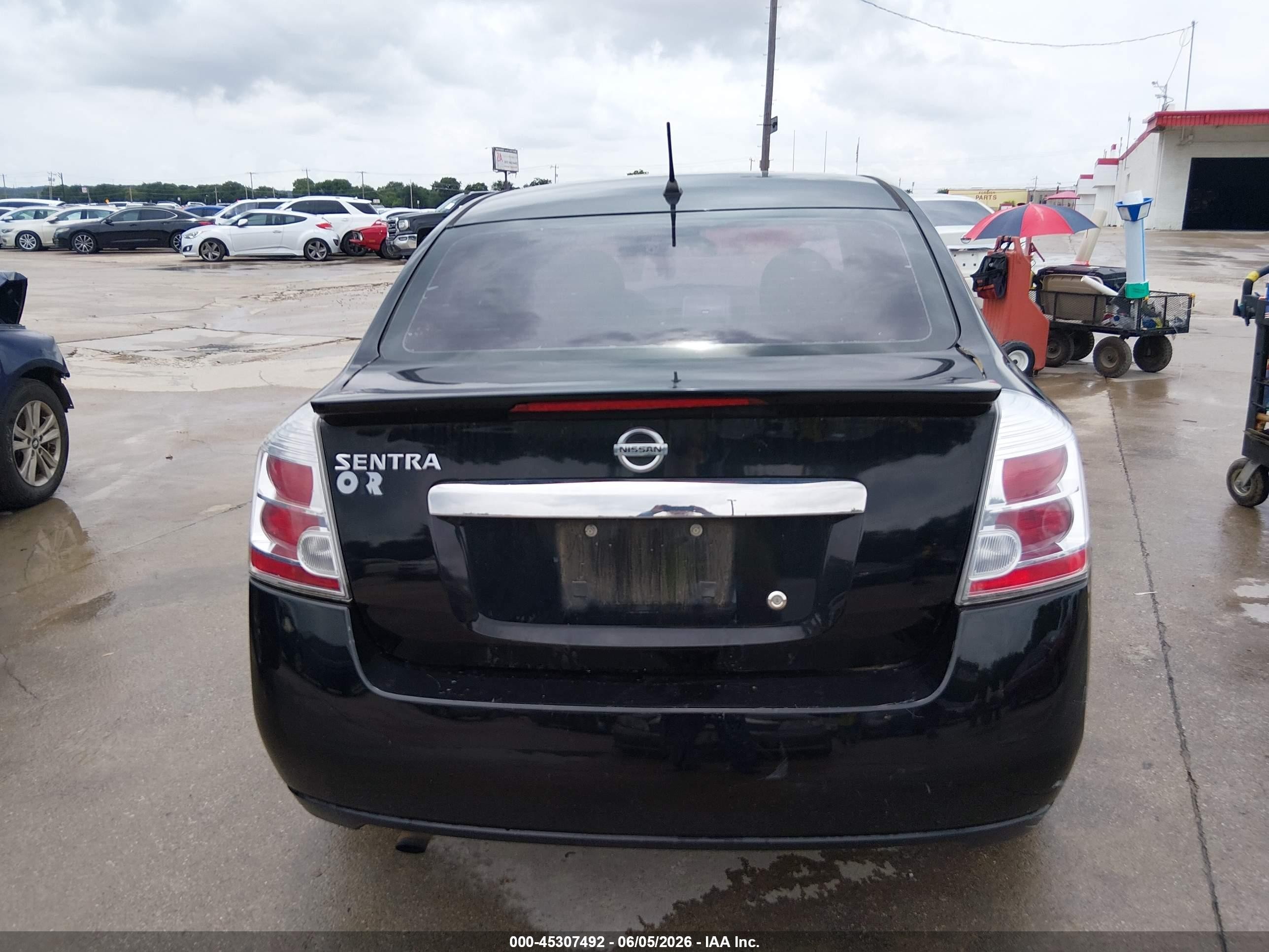 2012 Nissan Sentra 2.0 S Black vin: 3N1AB6AP0CL644167