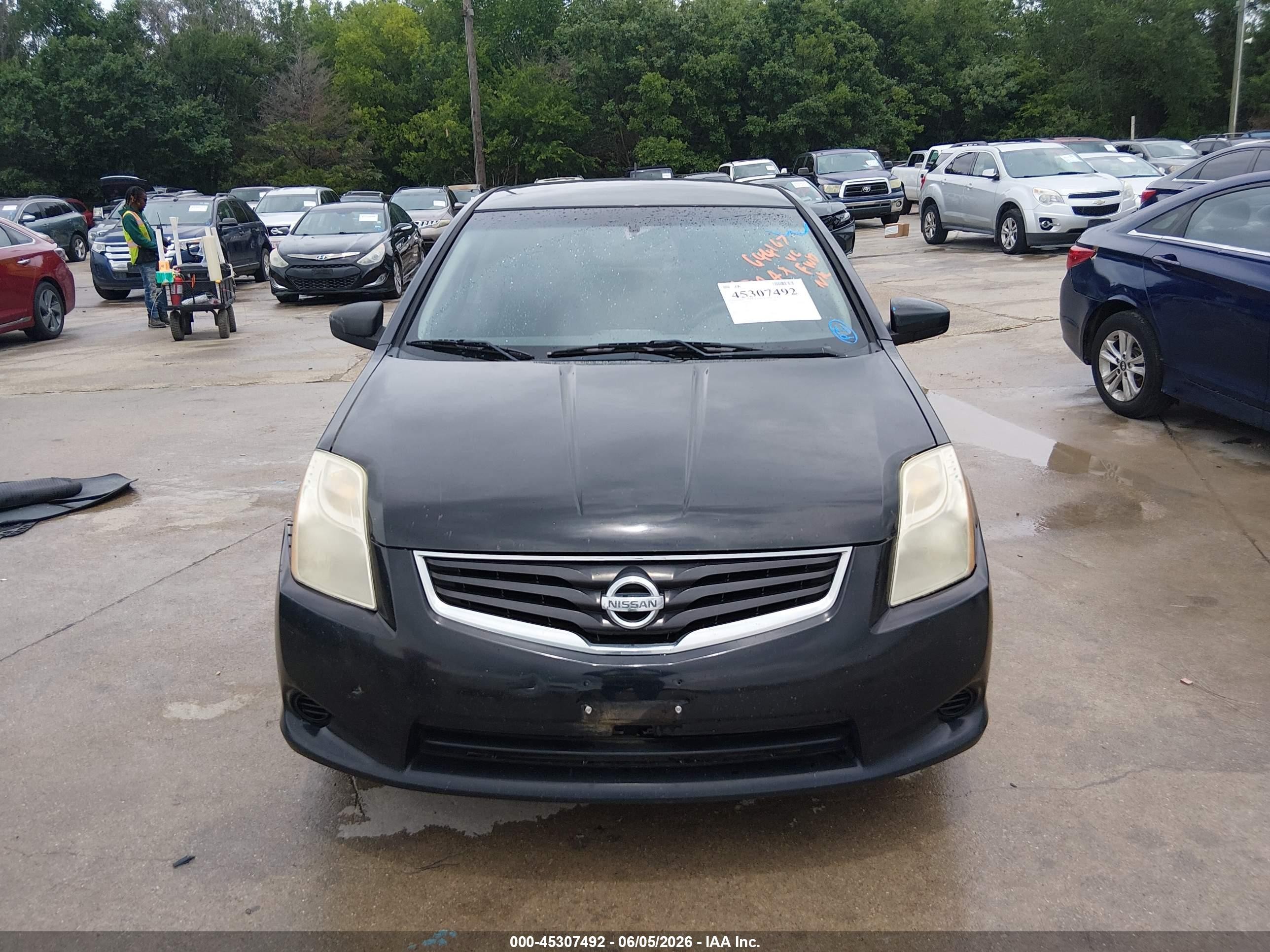 2012 Nissan Sentra 2.0 S Black vin: 3N1AB6AP0CL644167