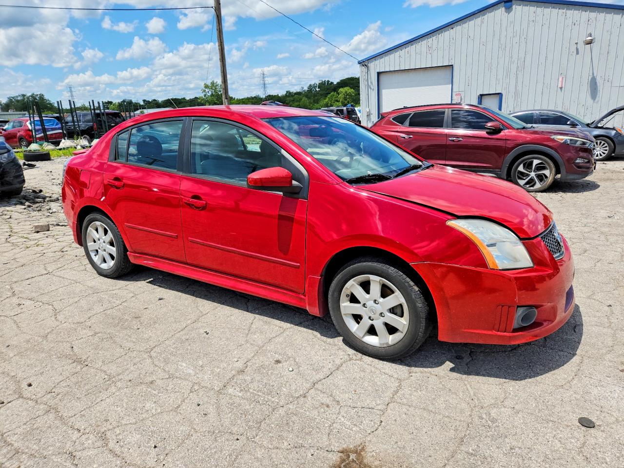 2012 Nissan Sentra 2.0/2.0s/sr/2.0sl Red vin: 3N1AB6AP0CL646517