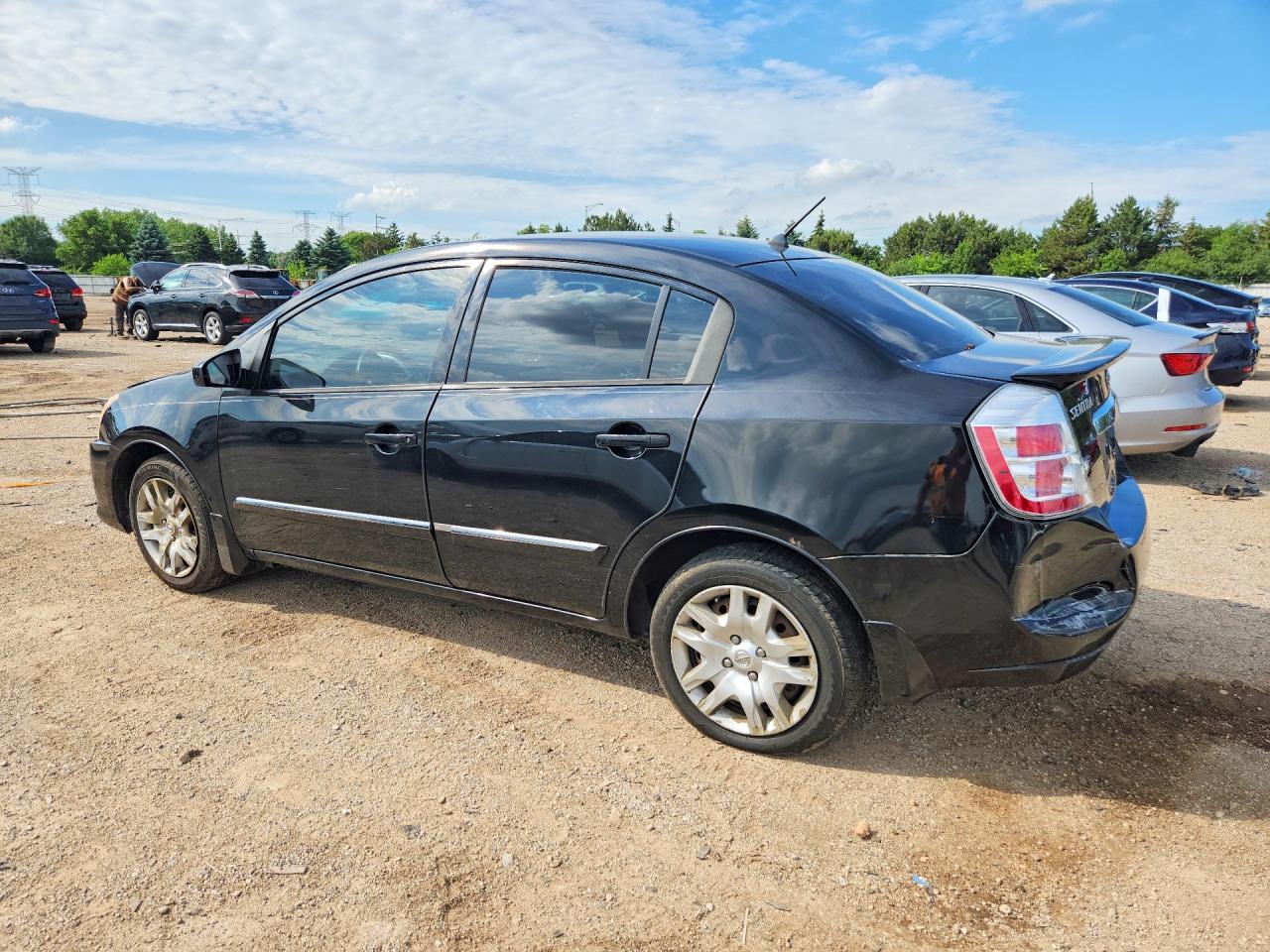 2012 Nissan Sentra Black vin: 3N1AB6AP0CL651412