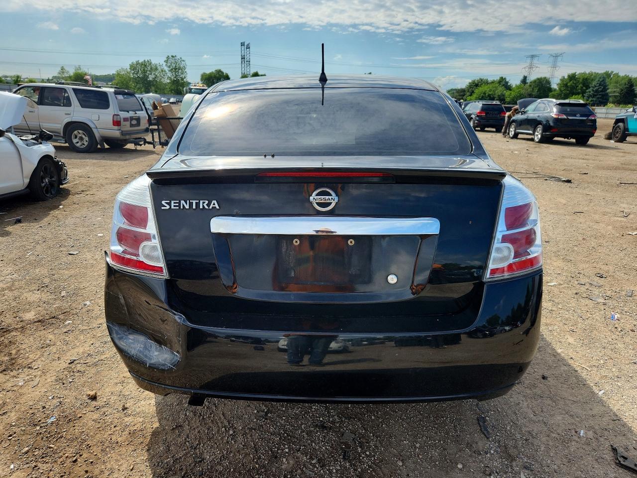 2012 Nissan Sentra Black vin: 3N1AB6AP0CL651412