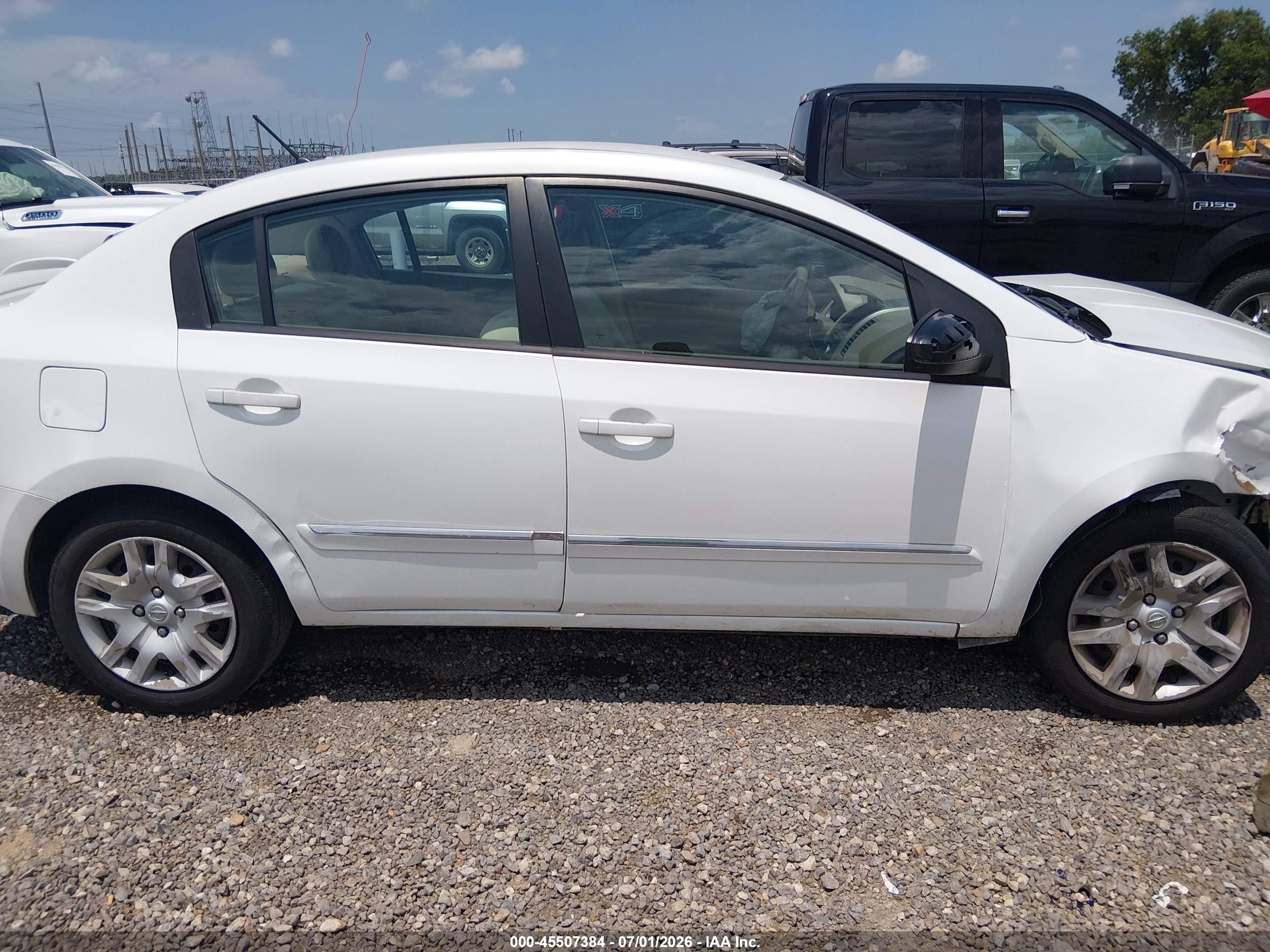 2012 Nissan Sentra 2.0 S White vin: 3N1AB6AP0CL664046