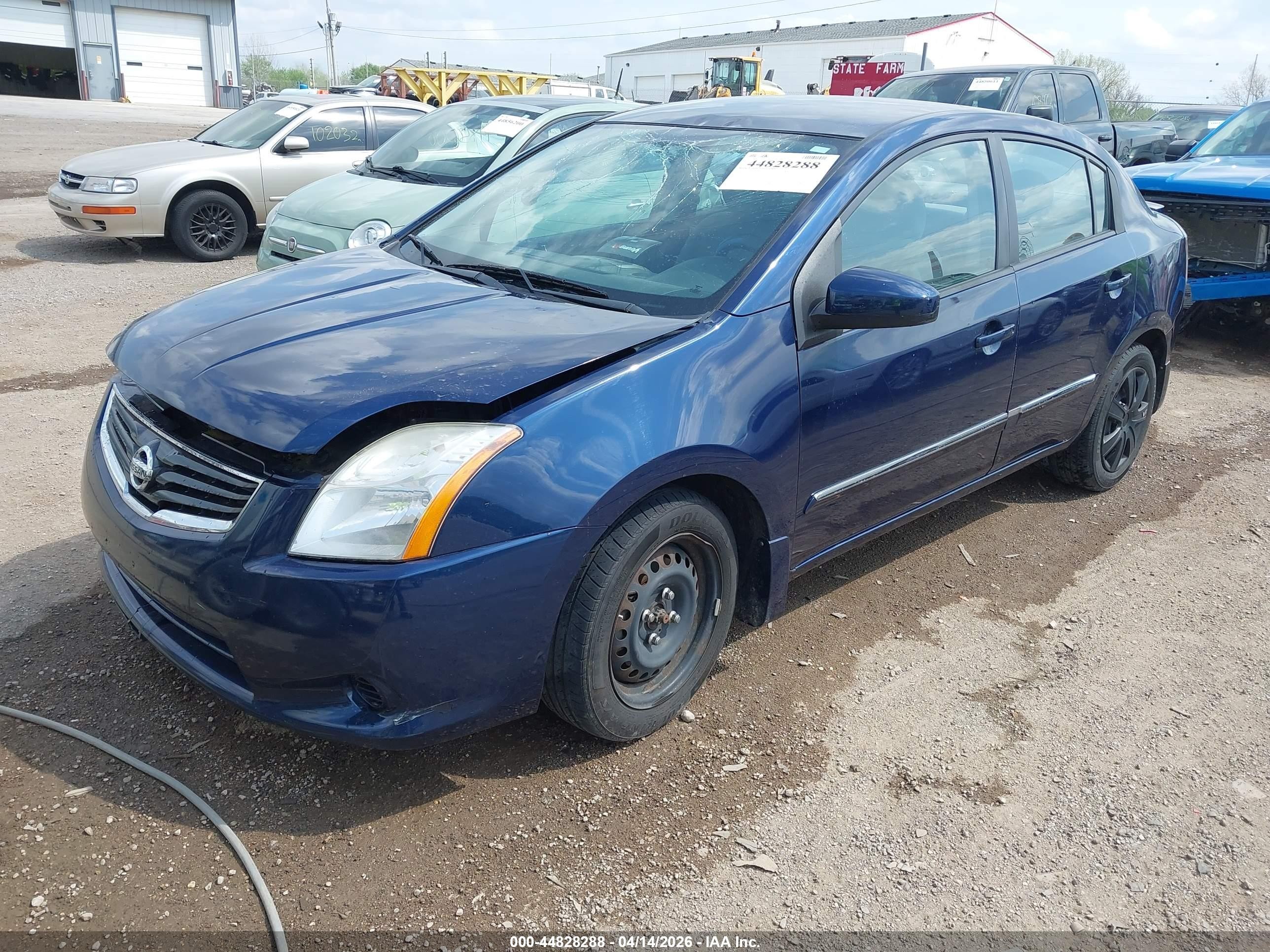 2012 Nissan Sentra 2.0 S Синий vin: 3N1AB6AP0CL682420
