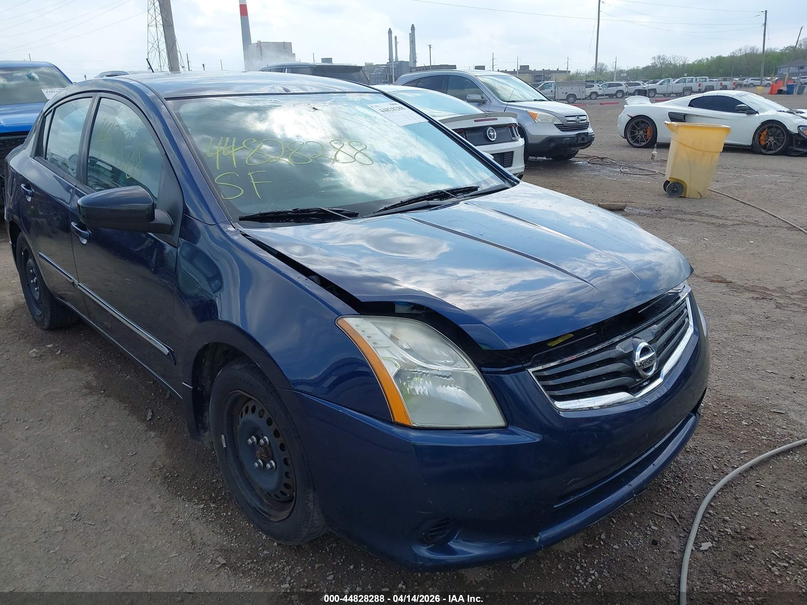 2012 Nissan Sentra 2.0 S Синий vin: 3N1AB6AP0CL682420