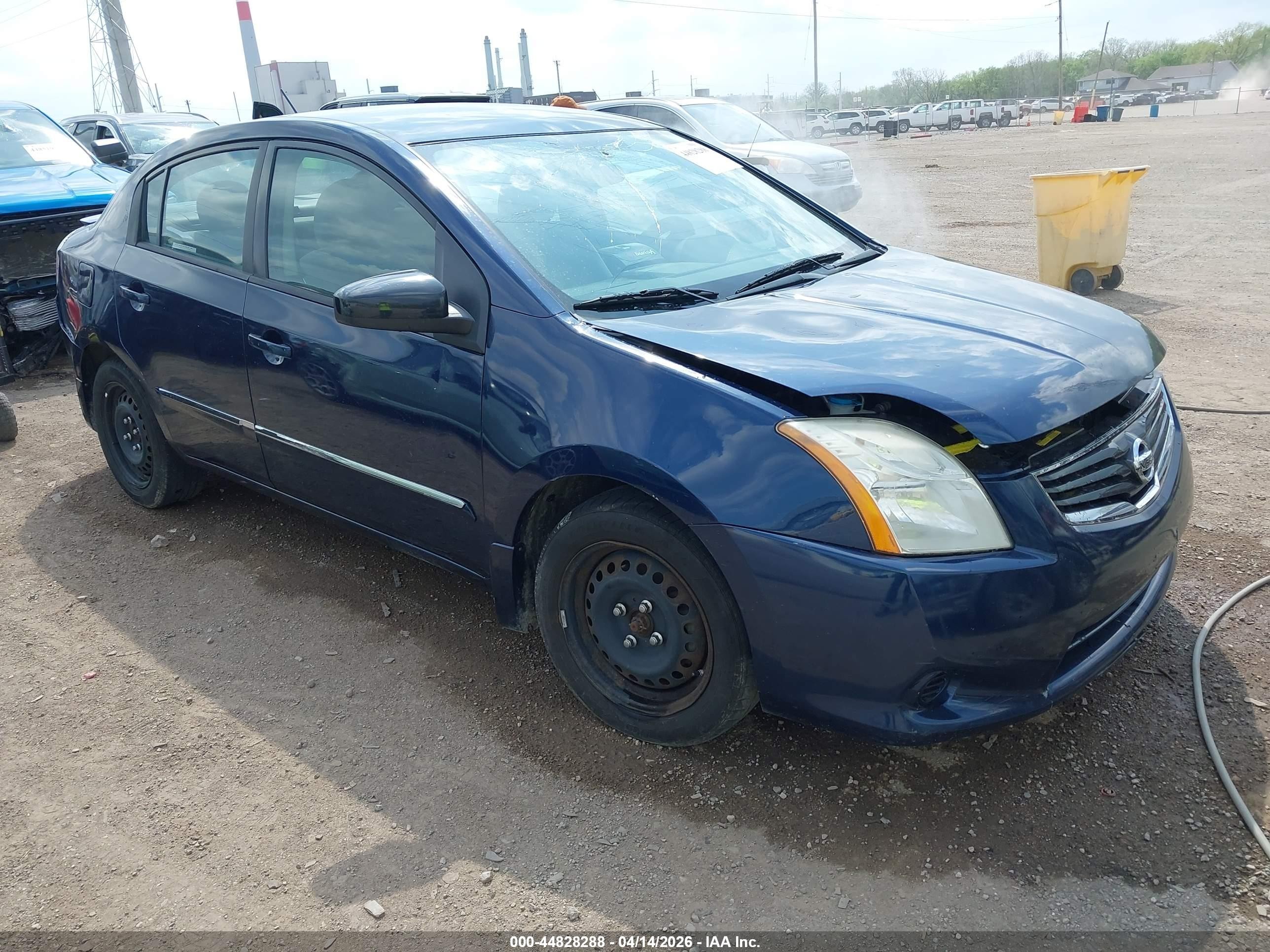 2012 Nissan Sentra 2.0 S Синий vin: 3N1AB6AP0CL682420