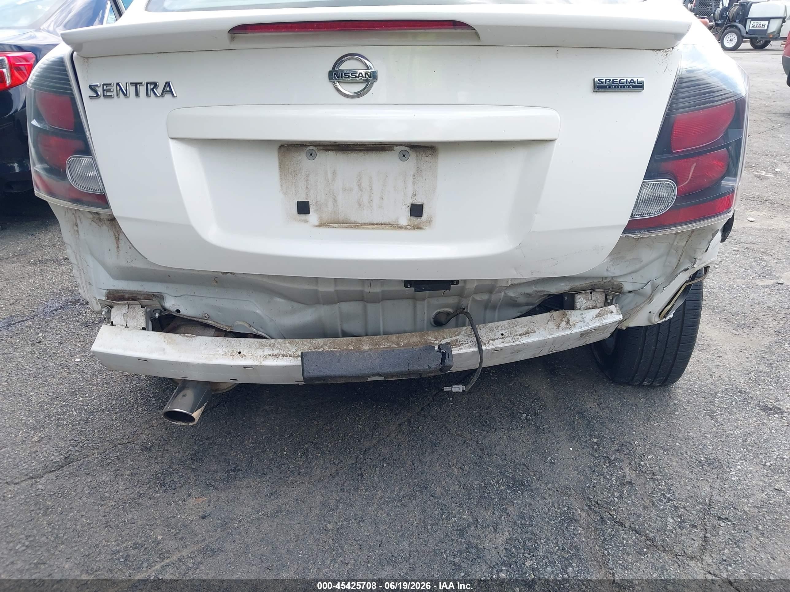 2012 Nissan Sentra 2.0 Sr White vin: 3N1AB6AP0CL682806