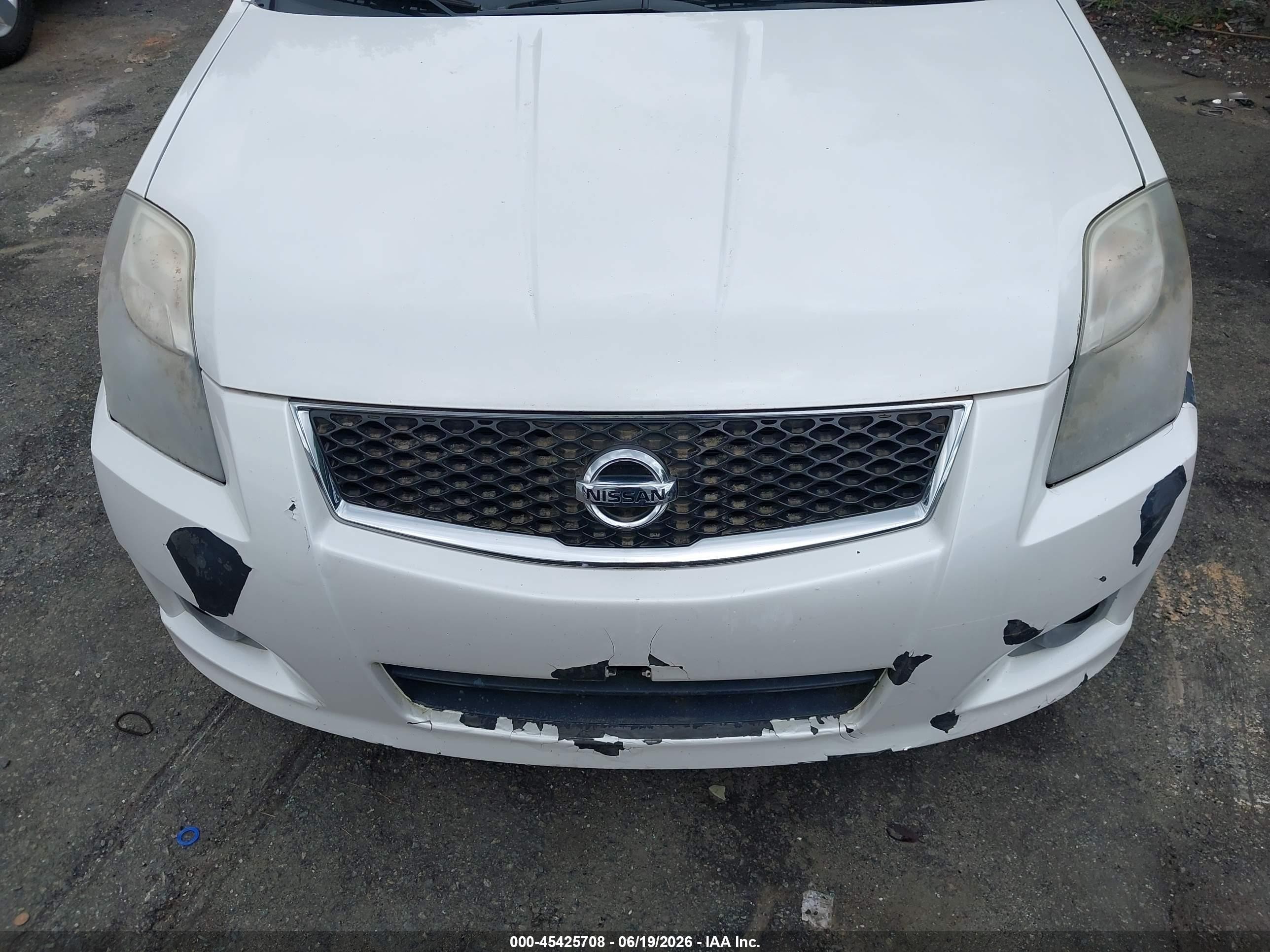 2012 Nissan Sentra 2.0 Sr White vin: 3N1AB6AP0CL682806