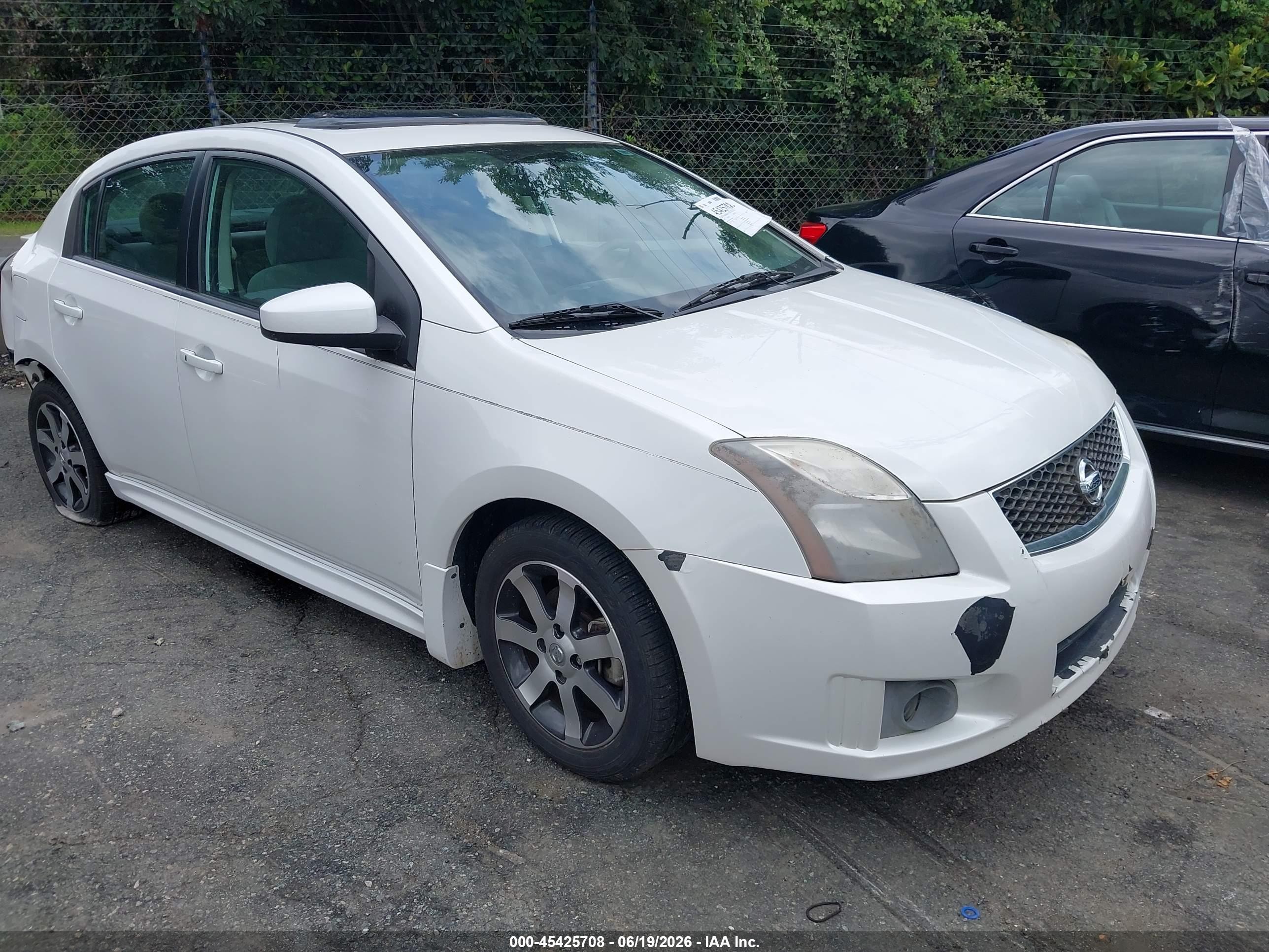 2012 Nissan Sentra 2.0 Sr White vin: 3N1AB6AP0CL682806