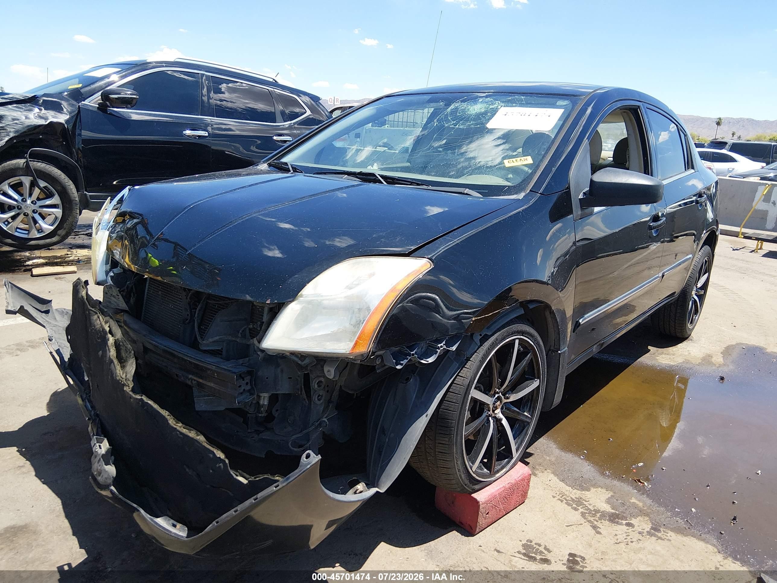 2012 Nissan Sentra 2.0 S Black vin: 3N1AB6AP0CL687021