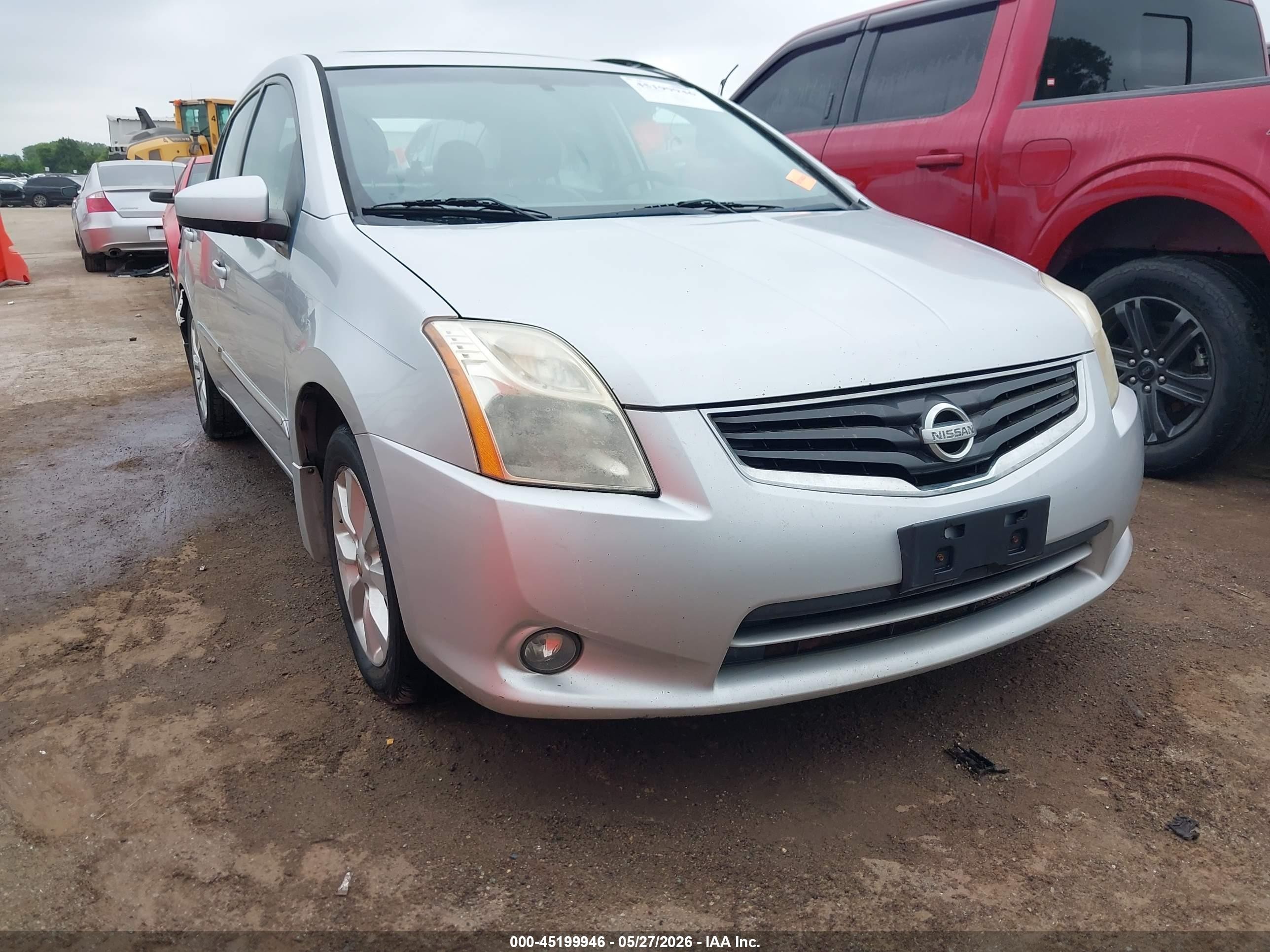 2012 Nissan Sentra 2.0 Sl Серебряный vin: 3N1AB6AP0CL702374