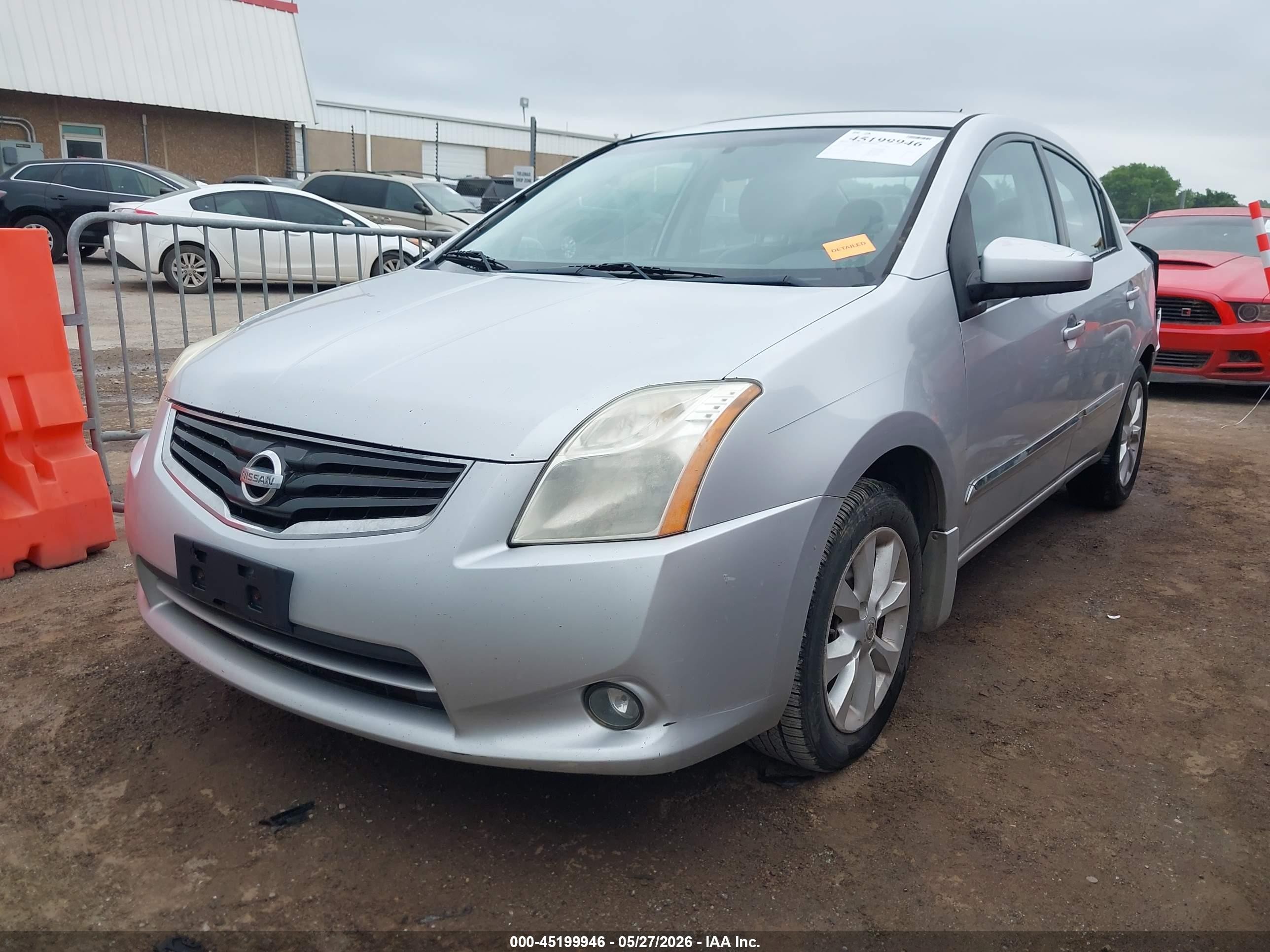 2012 Nissan Sentra 2.0 Sl Серебряный vin: 3N1AB6AP0CL702374