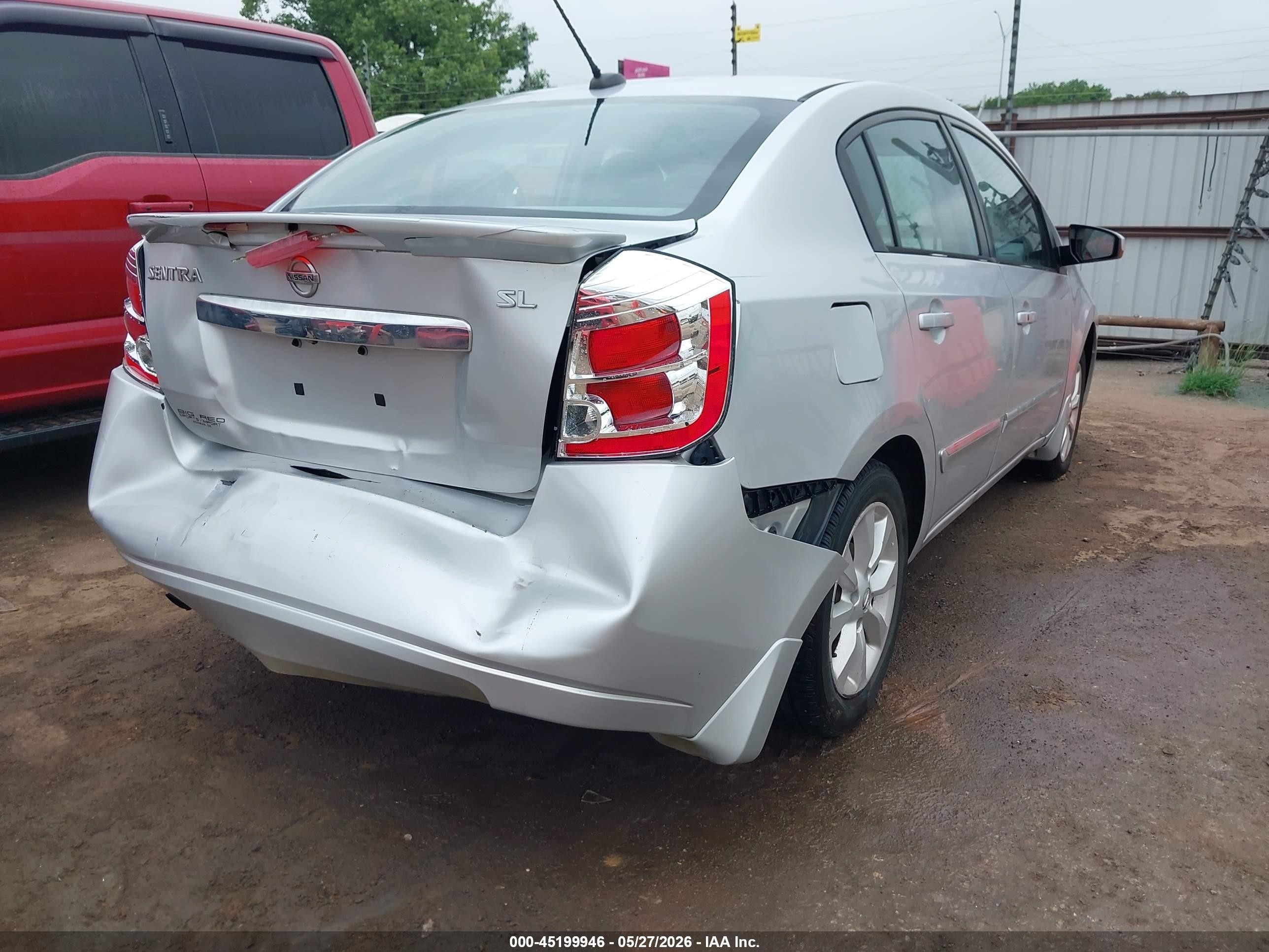 2012 Nissan Sentra 2.0 Sl Серебряный vin: 3N1AB6AP0CL702374