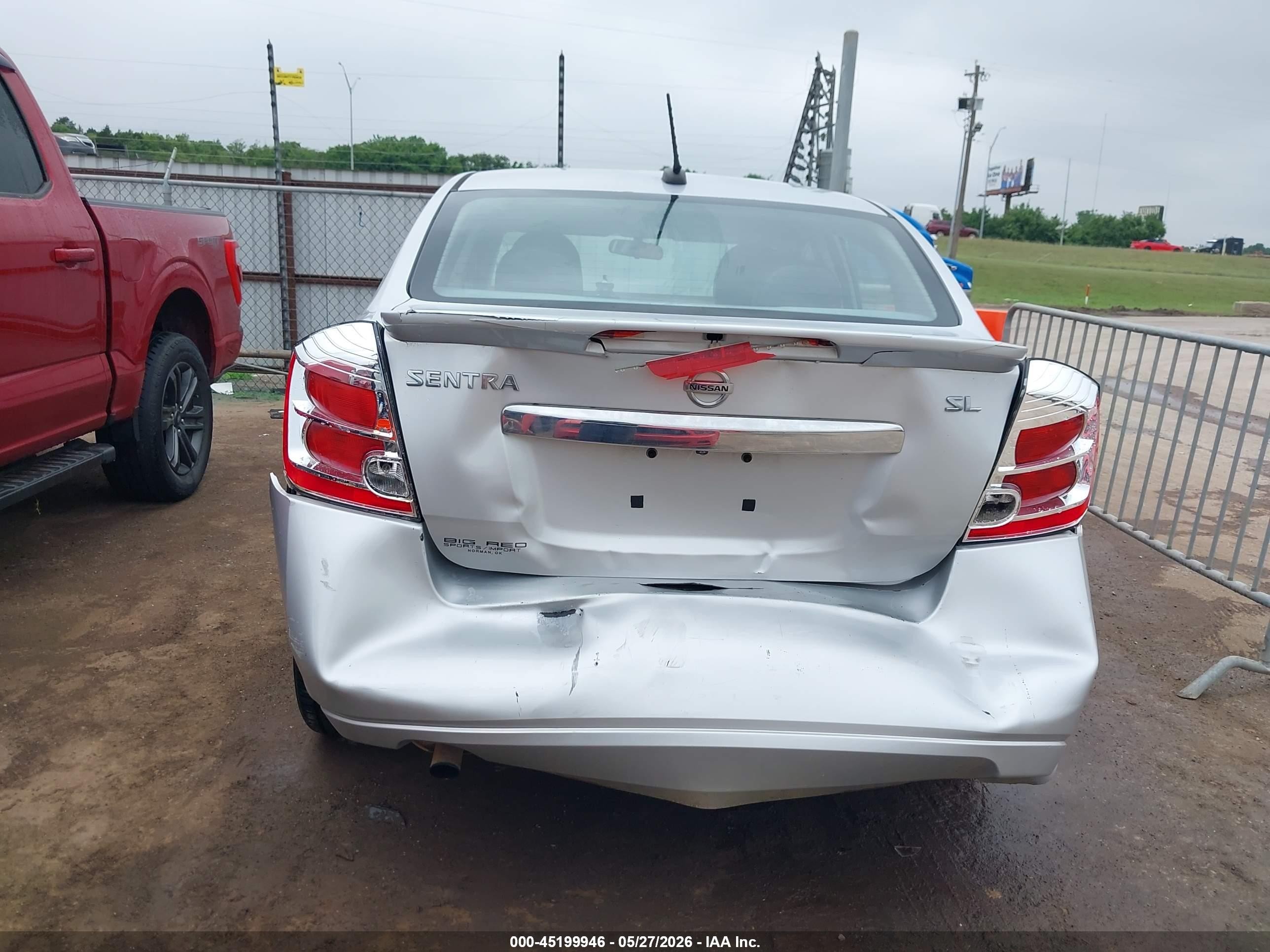 2012 Nissan Sentra 2.0 Sl Серебряный vin: 3N1AB6AP0CL702374