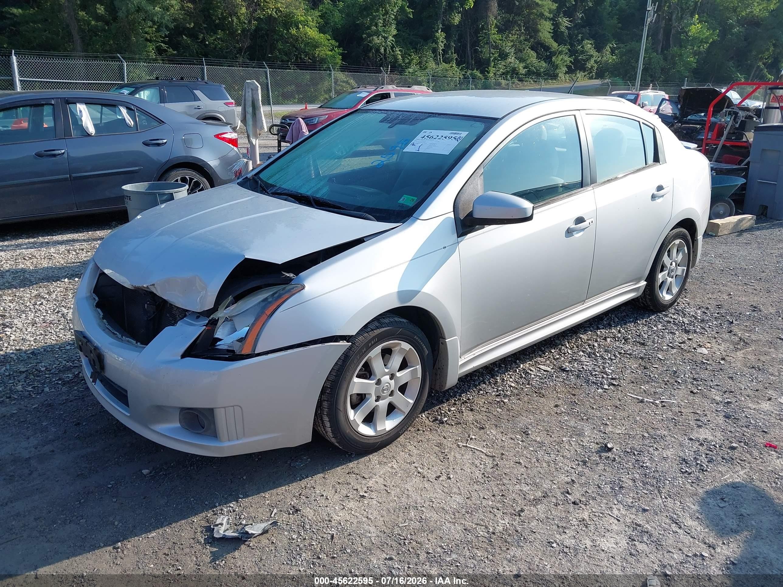2012 Nissan Sentra 2.0 Sr Серебряный vin: 3N1AB6AP0CL710538