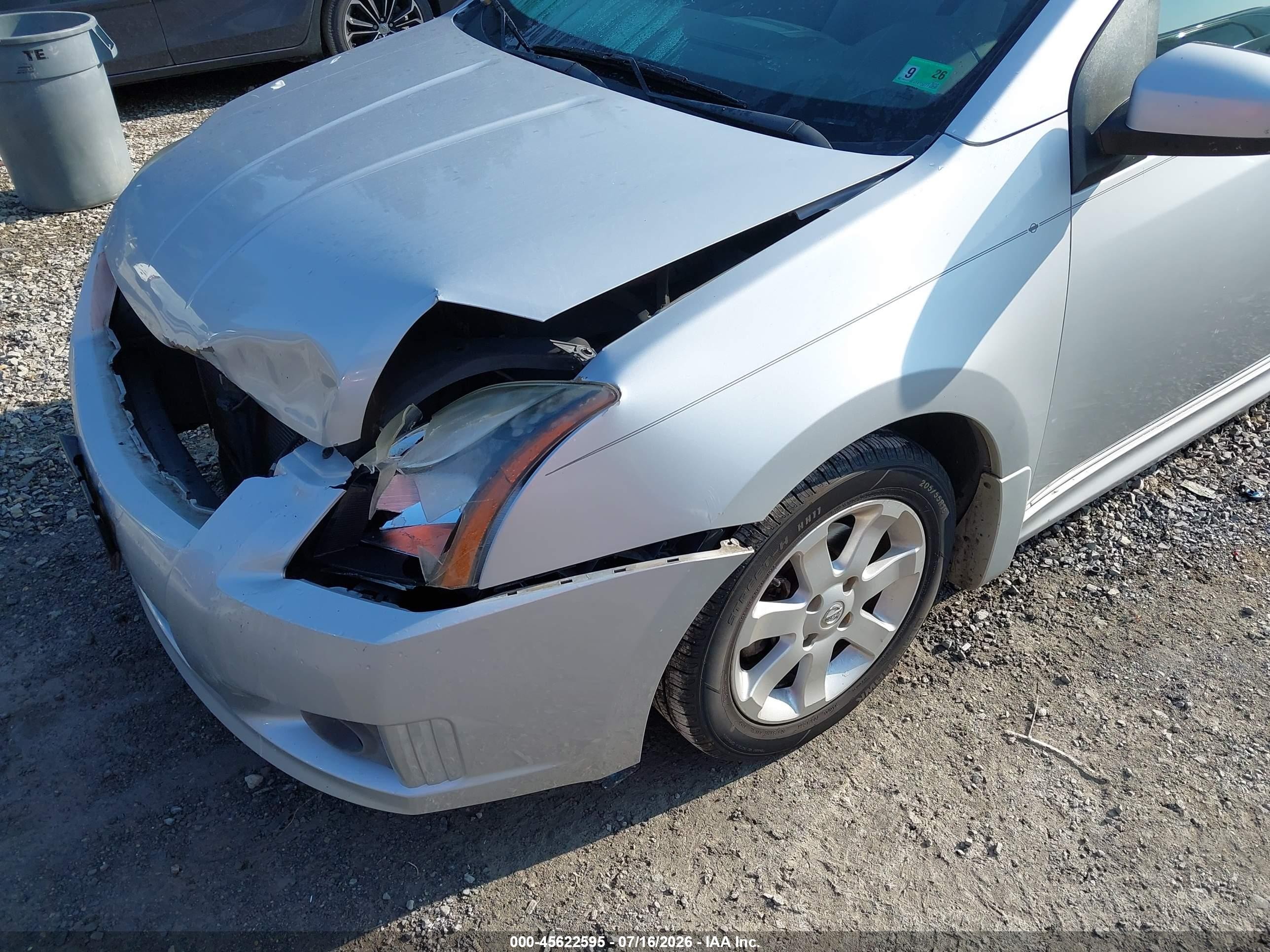 2012 Nissan Sentra 2.0 Sr Серебряный vin: 3N1AB6AP0CL710538