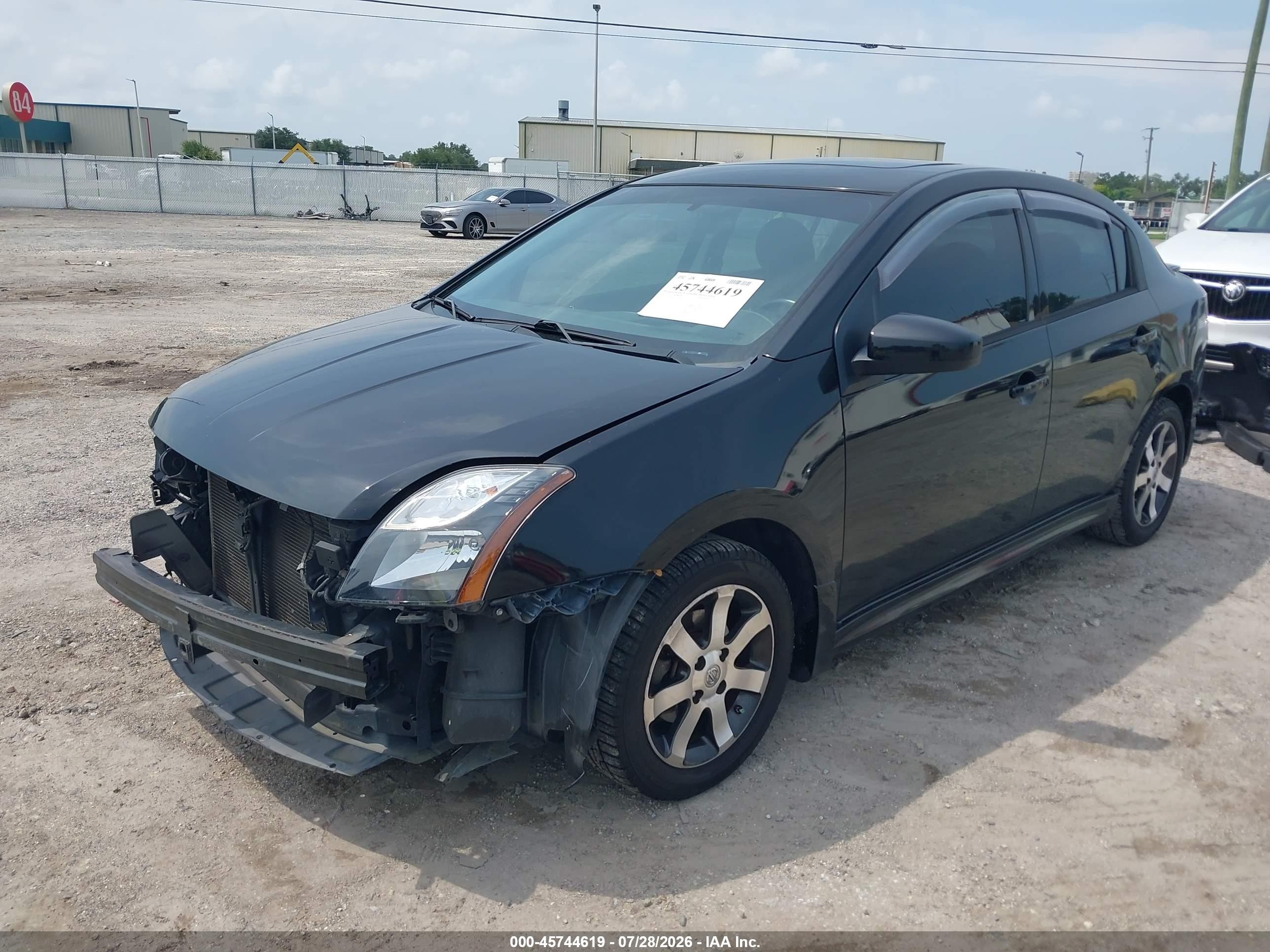 2012 Nissan Sentra 2.0 Sr Black vin: 3N1AB6AP0CL739618