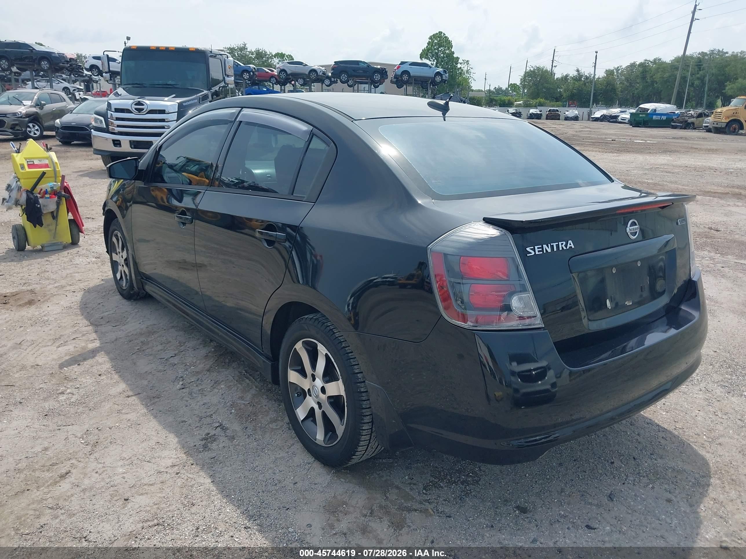 2012 Nissan Sentra 2.0 Sr Black vin: 3N1AB6AP0CL739618