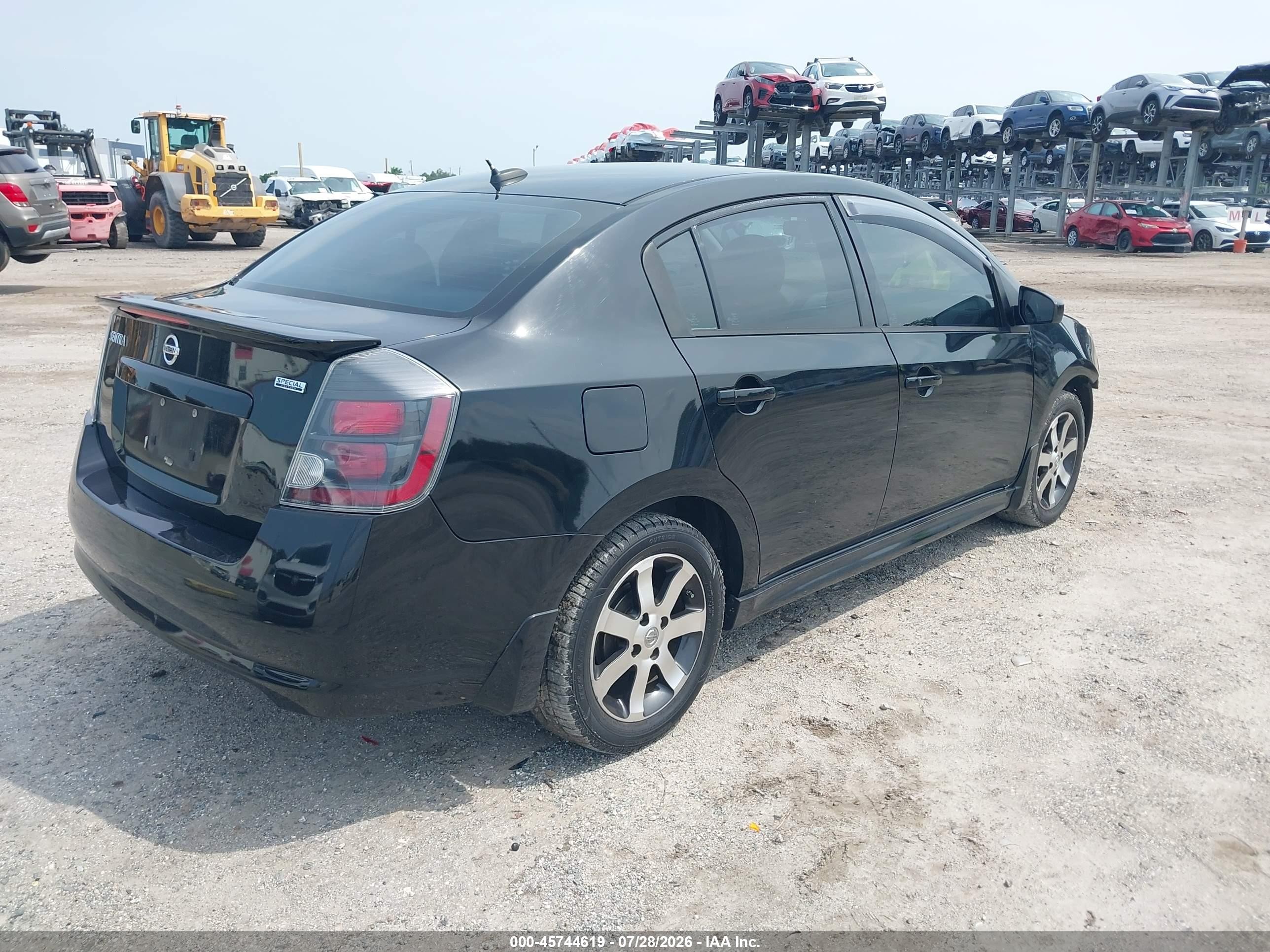 2012 Nissan Sentra 2.0 Sr Black vin: 3N1AB6AP0CL739618
