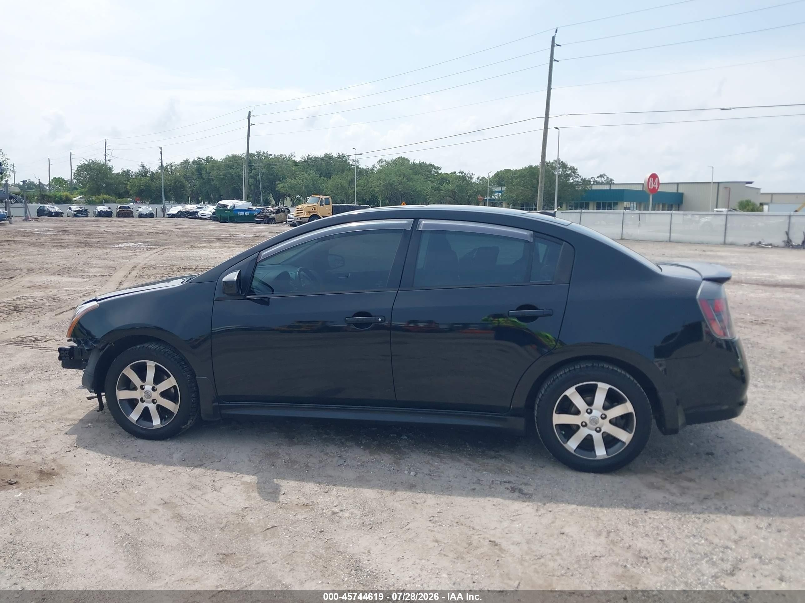 2012 Nissan Sentra 2.0 Sr Black vin: 3N1AB6AP0CL739618