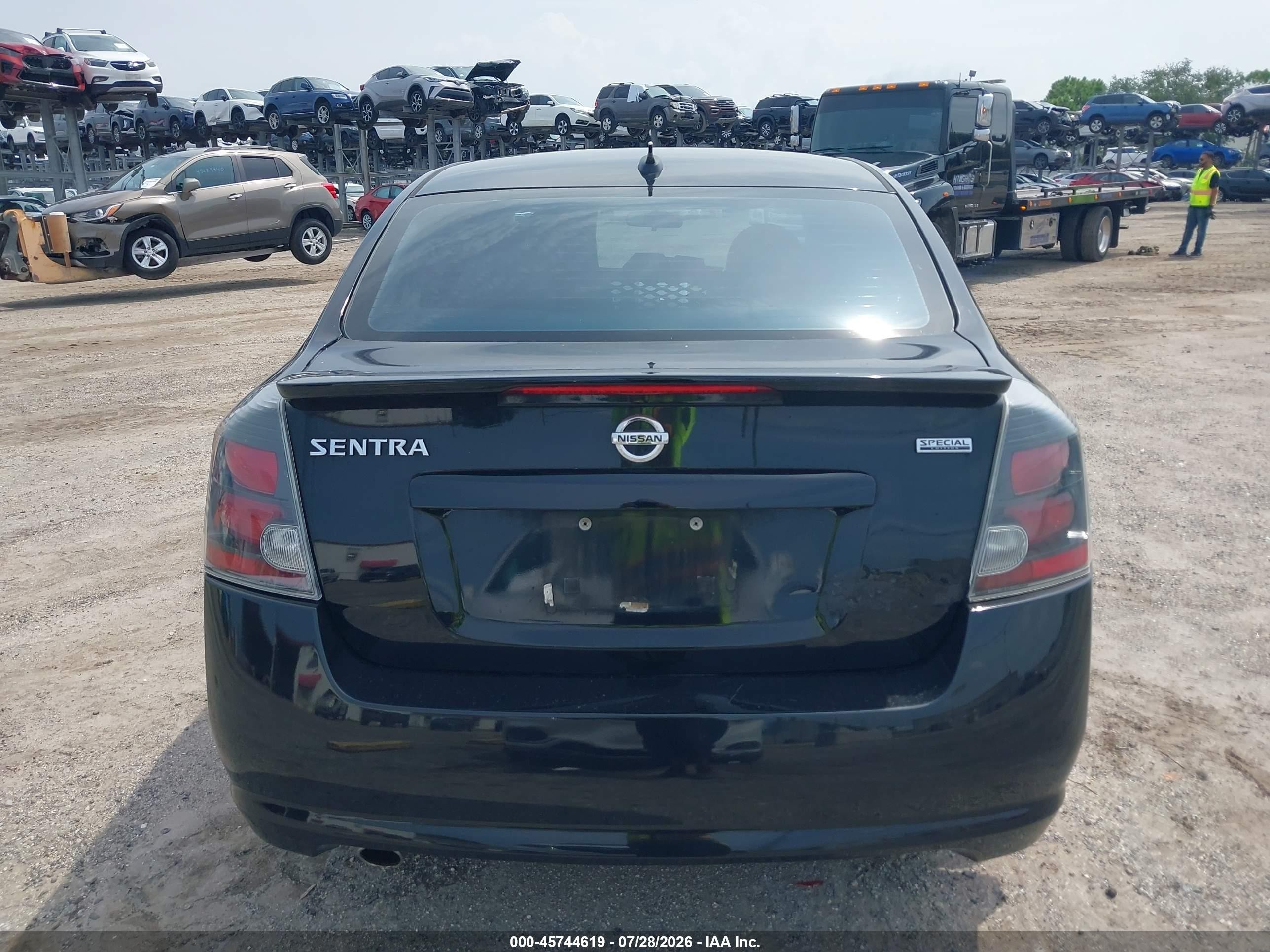 2012 Nissan Sentra 2.0 Sr Black vin: 3N1AB6AP0CL739618