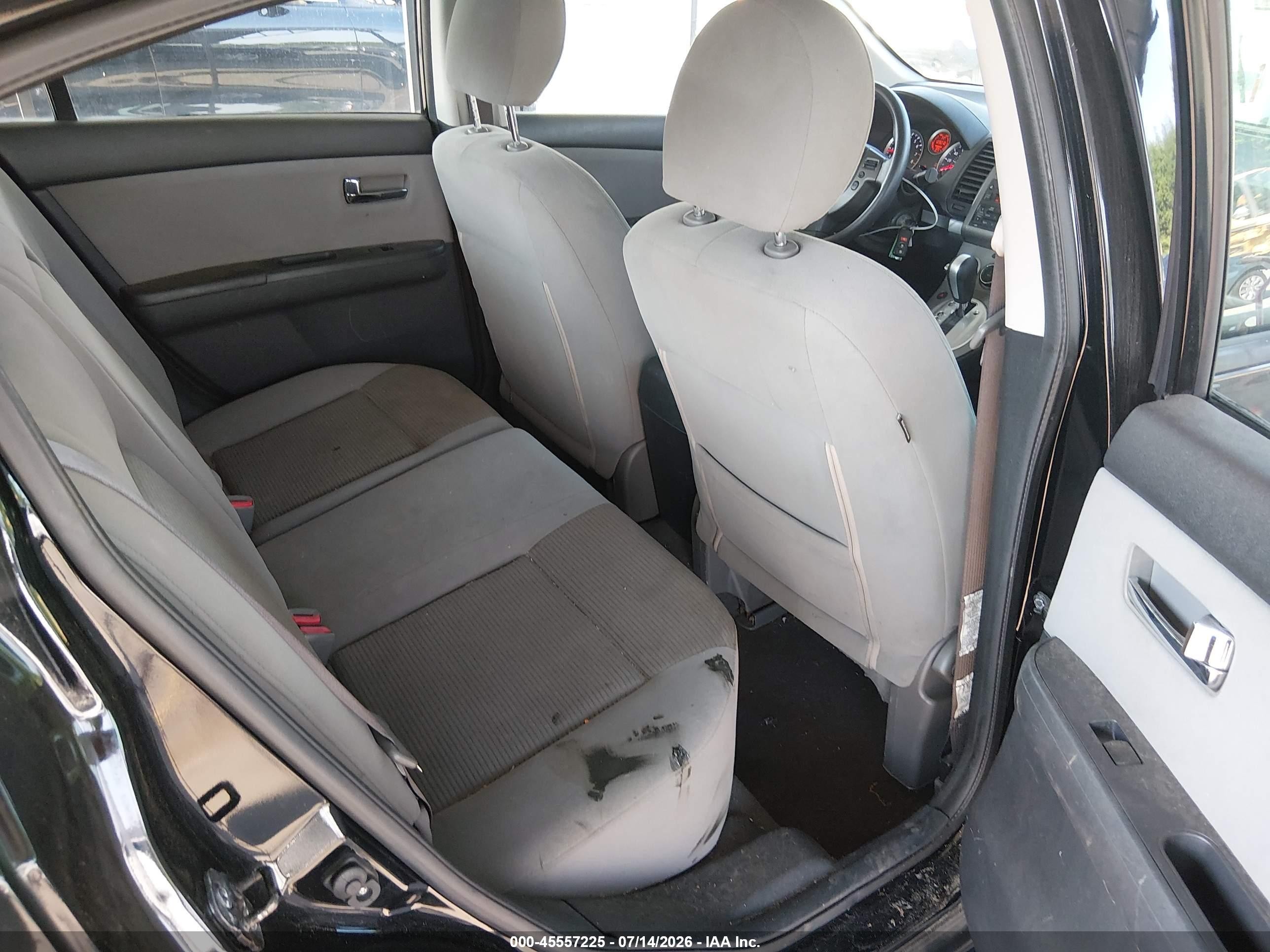 2012 Nissan Sentra 2.0 Sr Black vin: 3N1AB6AP0CL750053