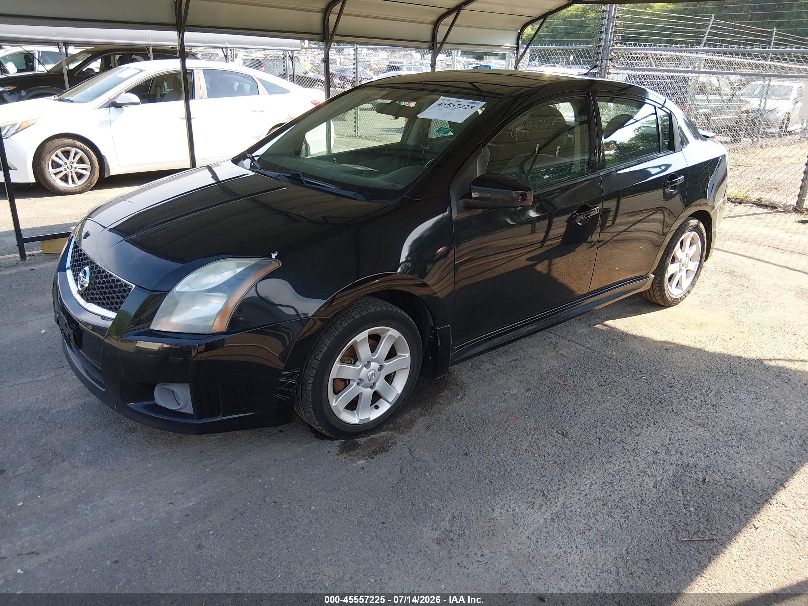 2012 Nissan Sentra 2.0 Sr Black vin: 3N1AB6AP0CL750053