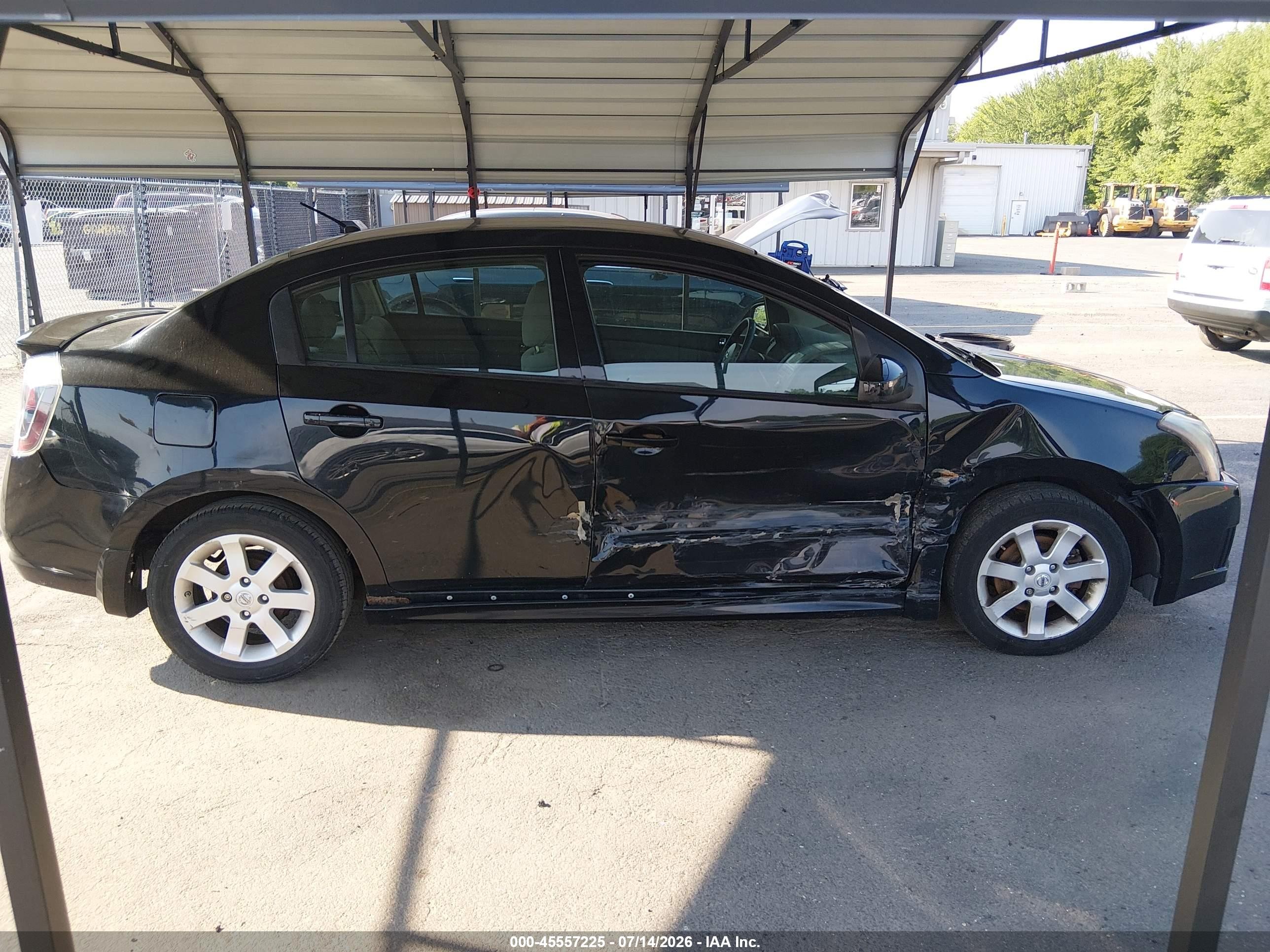 2012 Nissan Sentra 2.0 Sr Black vin: 3N1AB6AP0CL750053