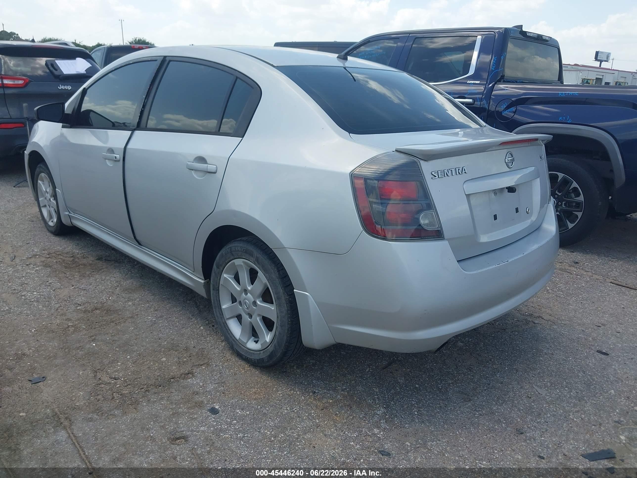 2012 Nissan Sentra 2.0 Sr Silver vin: 3N1AB6AP0CL782467