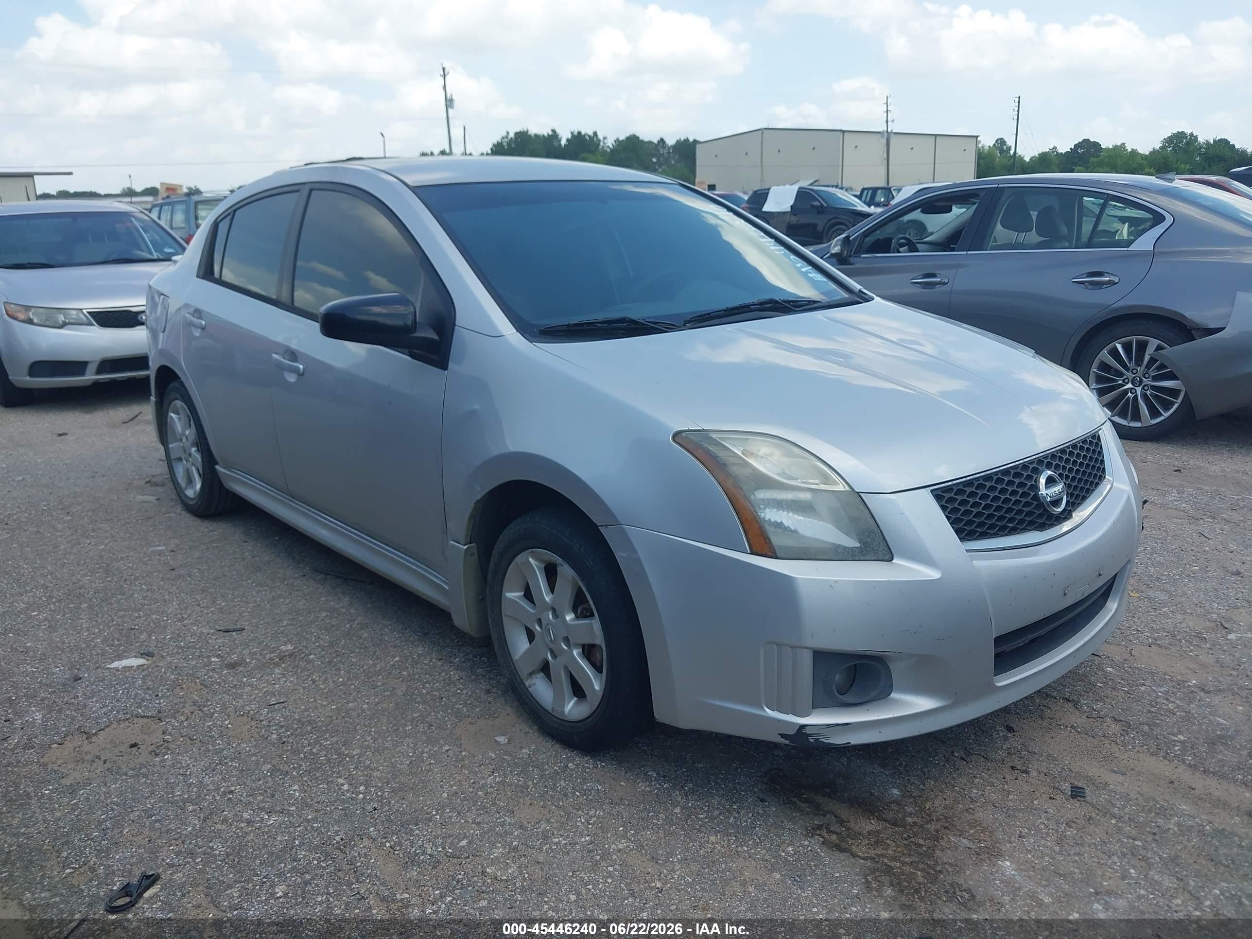 2012 Nissan Sentra 2.0 Sr Silver vin: 3N1AB6AP0CL782467