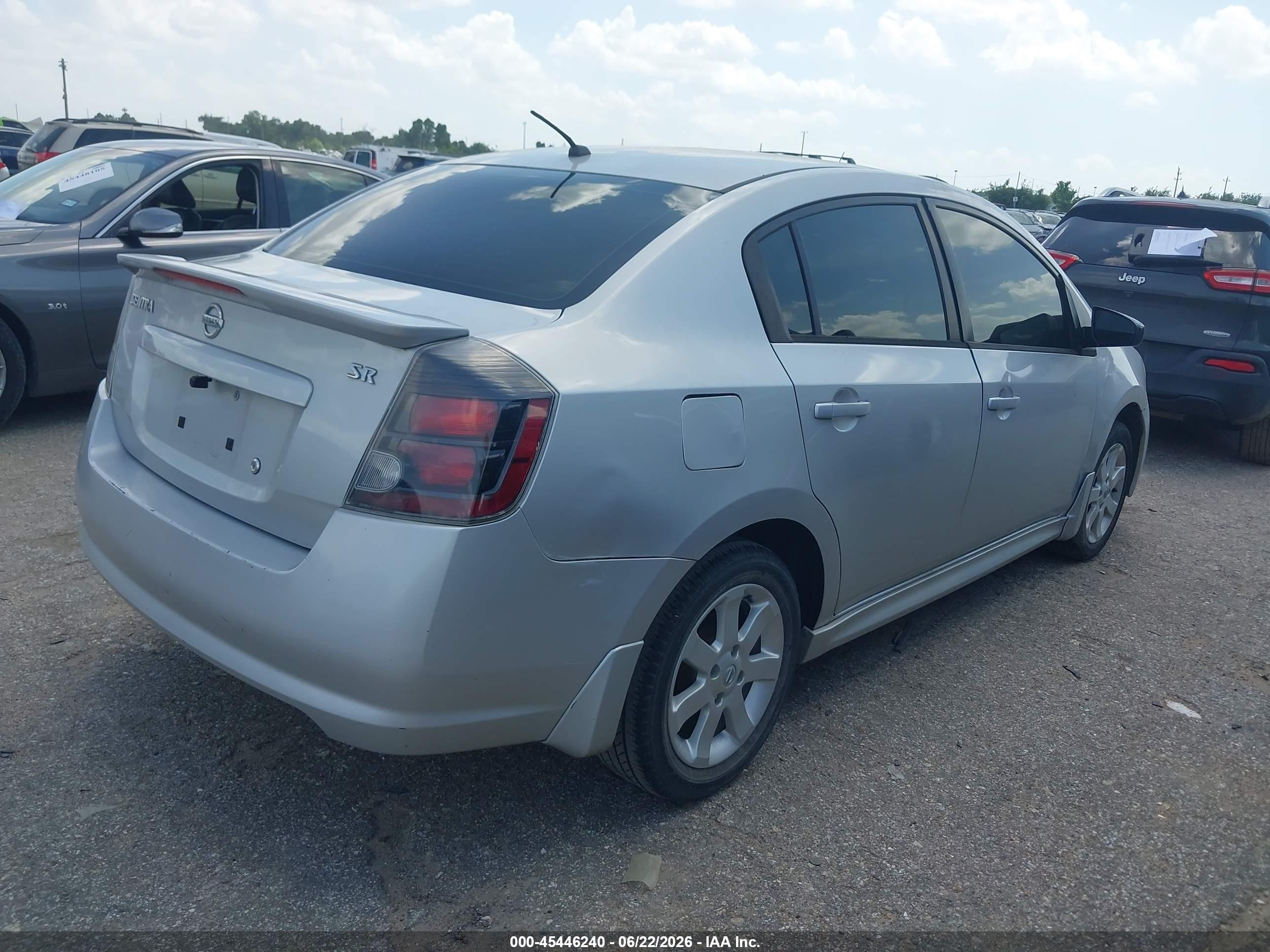 2012 Nissan Sentra 2.0 Sr Silver vin: 3N1AB6AP0CL782467