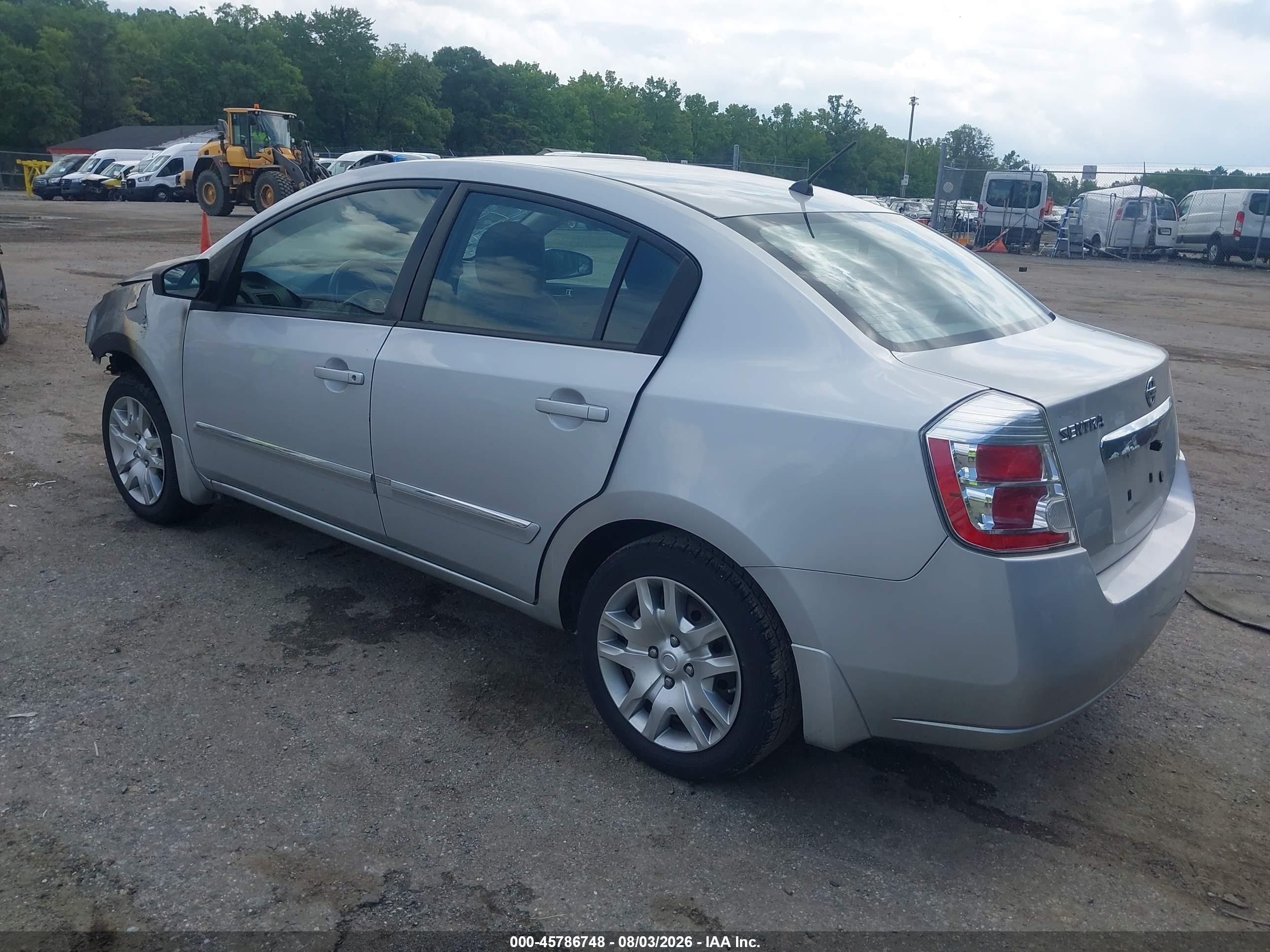 2010 Nissan Sentra 2.0s Silver vin: 3N1AB6AP1AL629030
