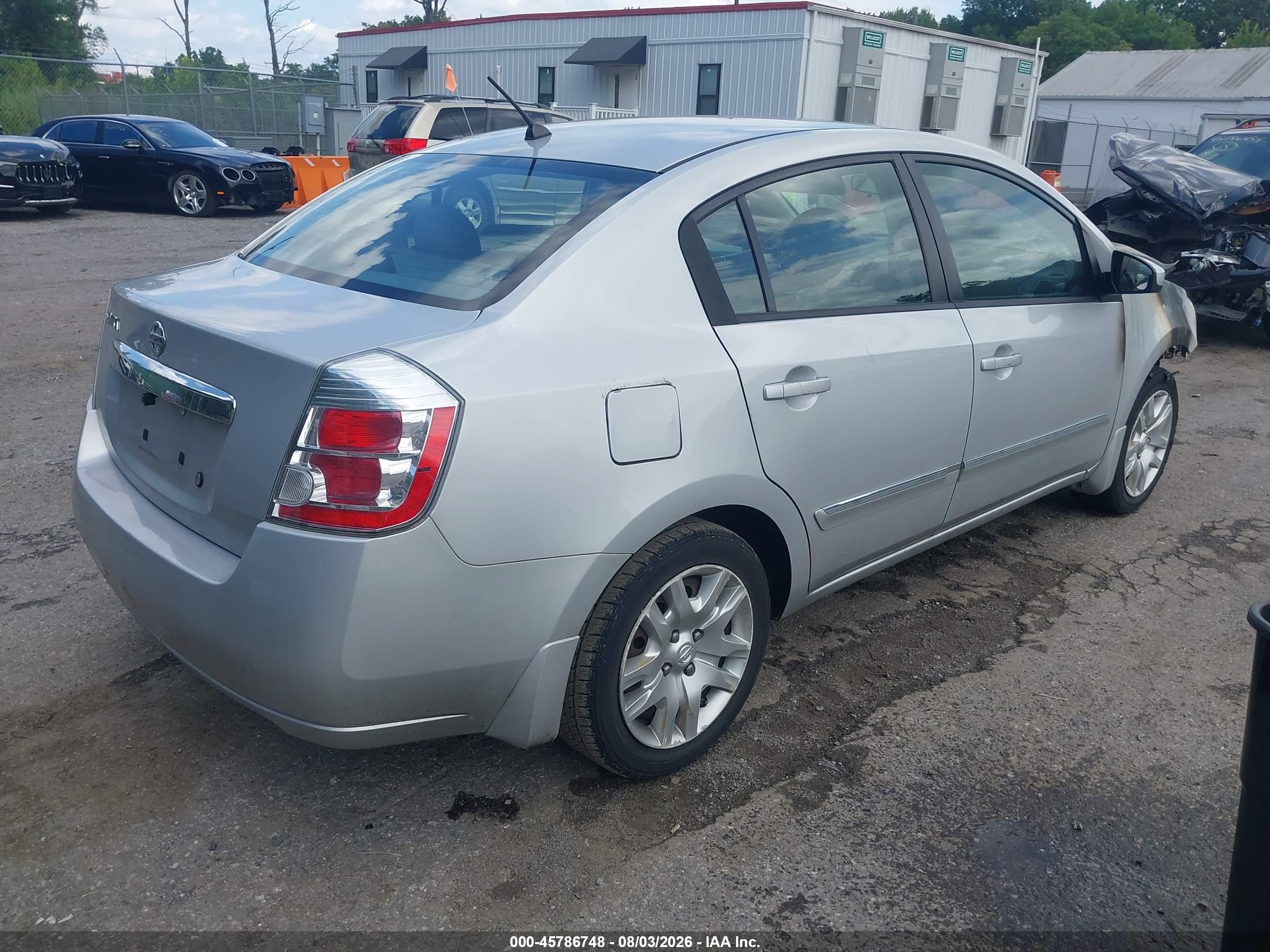 2010 Nissan Sentra 2.0s Silver vin: 3N1AB6AP1AL629030