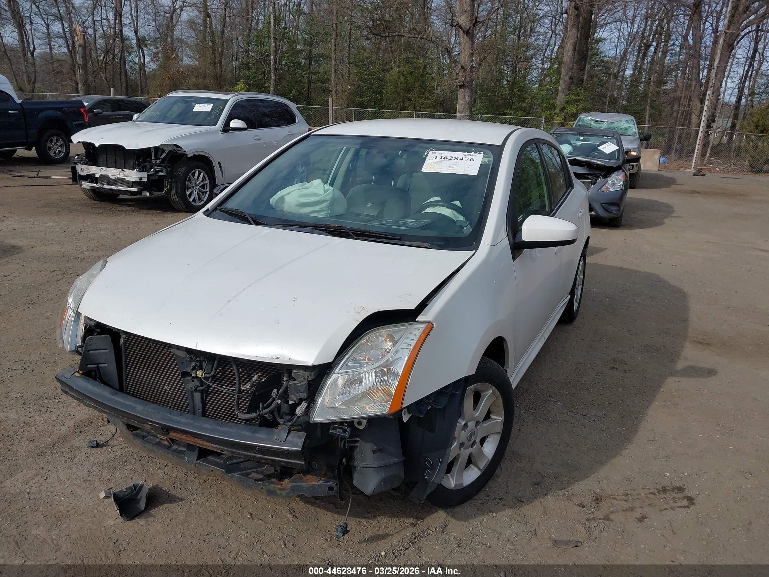 2010 Nissan Sentra 2.0sr White vin: 3N1AB6AP1AL632137