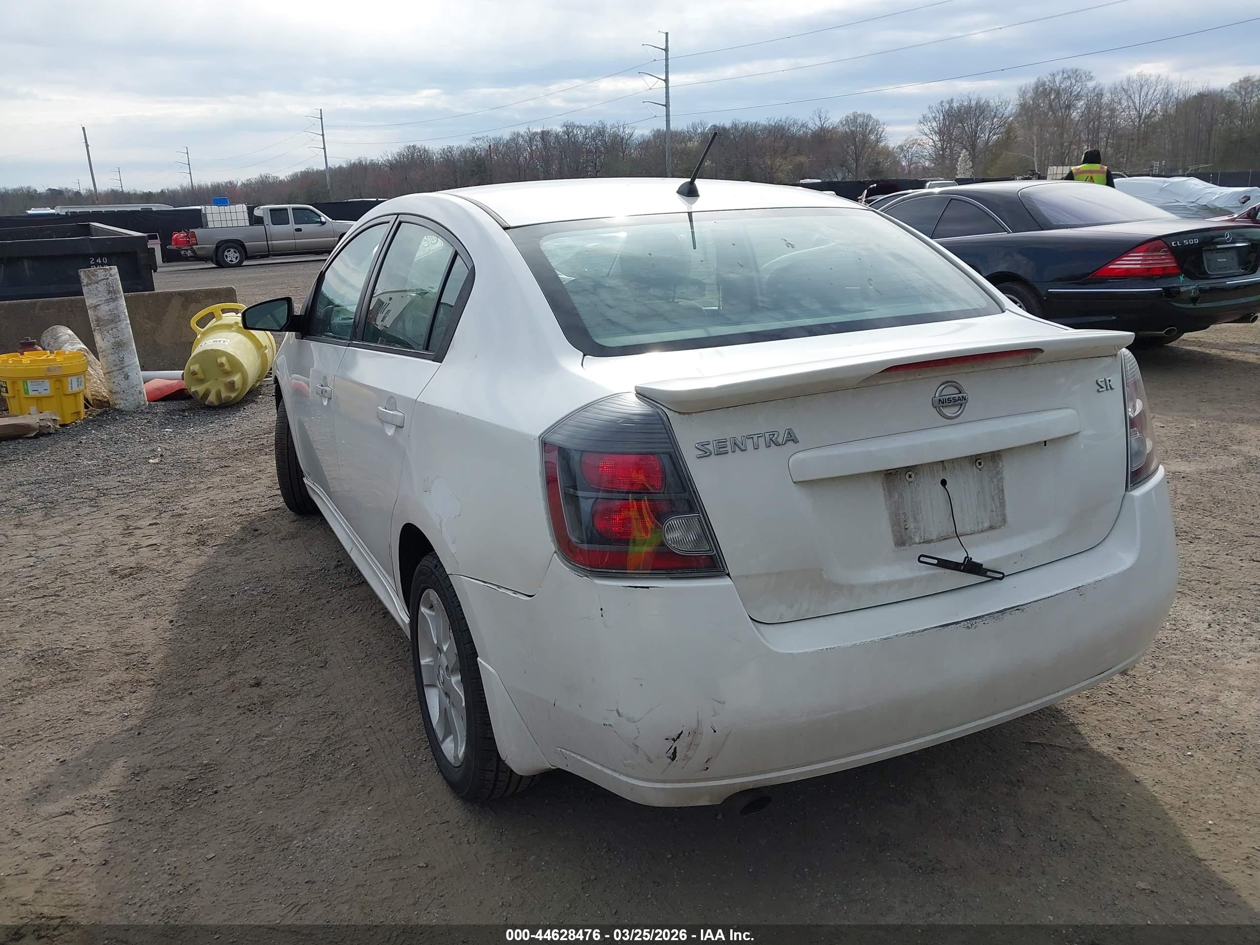 2010 Nissan Sentra 2.0sr White vin: 3N1AB6AP1AL632137
