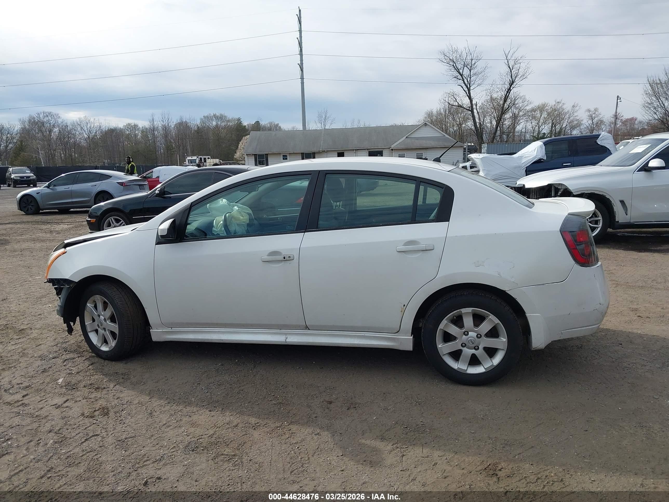 2010 Nissan Sentra 2.0sr White vin: 3N1AB6AP1AL632137