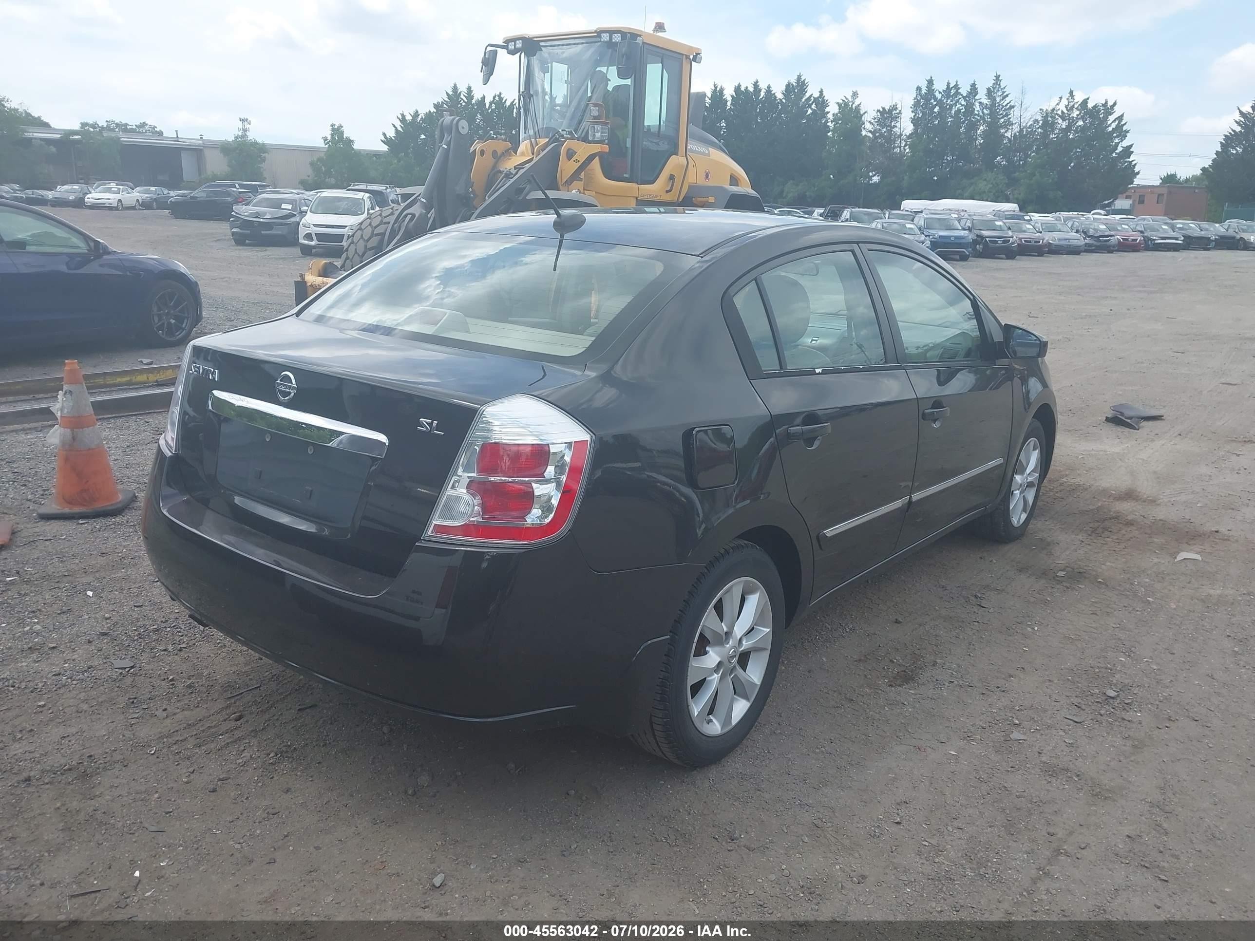 2010 Nissan Sentra 2.0sl Black vin: 3N1AB6AP1AL639847