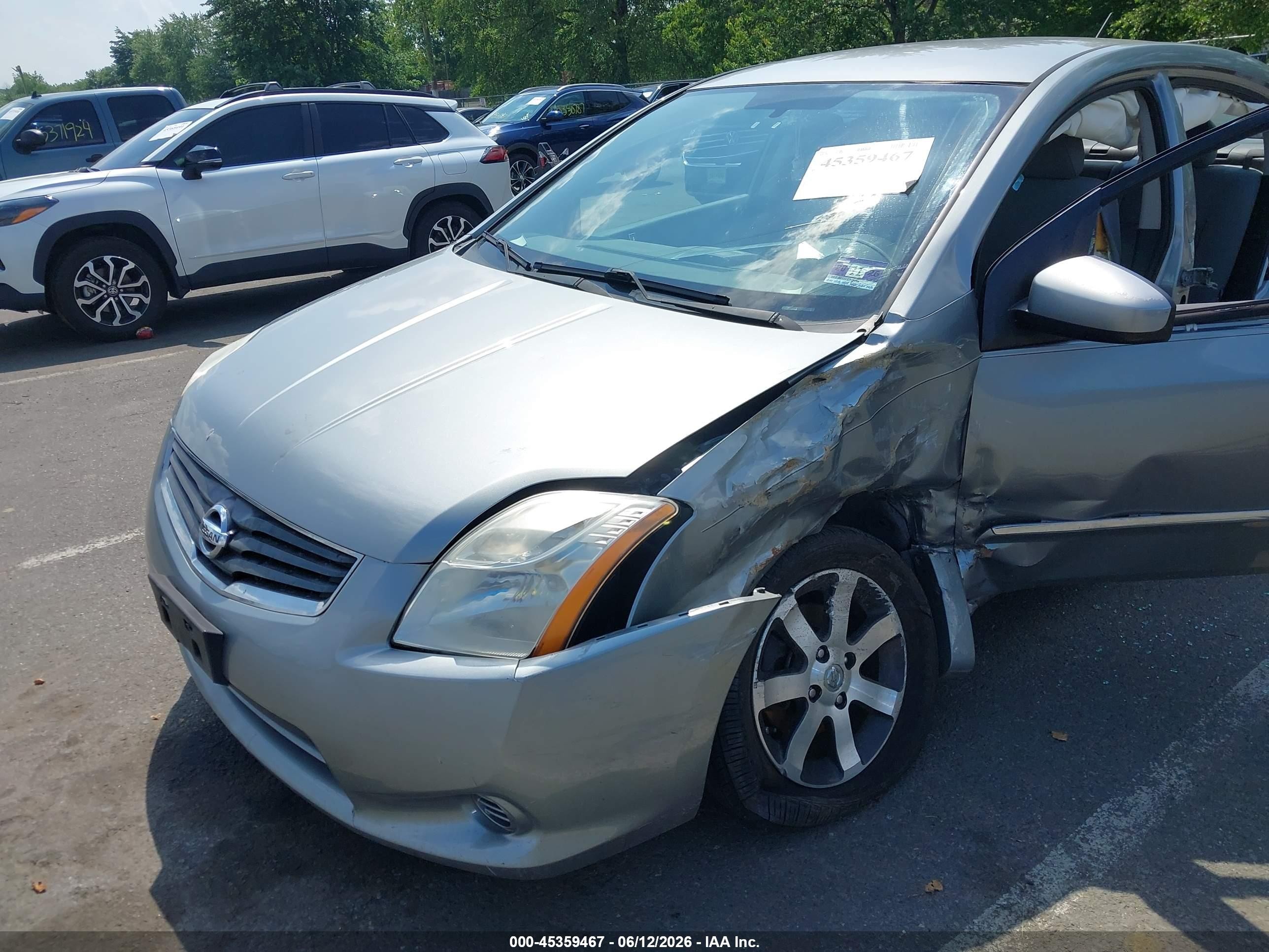 2010 Nissan Sentra 2.0s Silver vin: 3N1AB6AP1AL646491