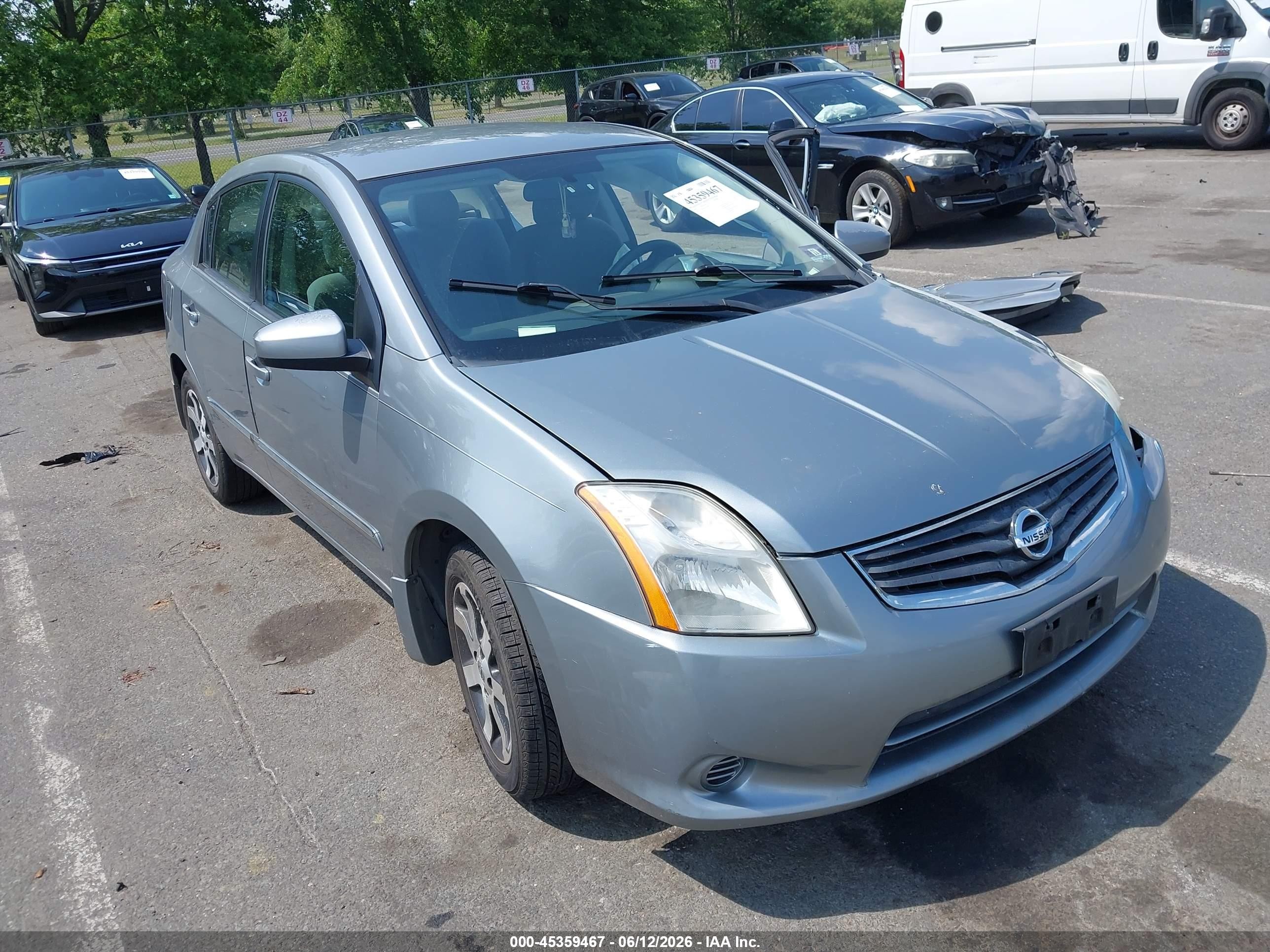 2010 Nissan Sentra 2.0s Silver vin: 3N1AB6AP1AL646491
