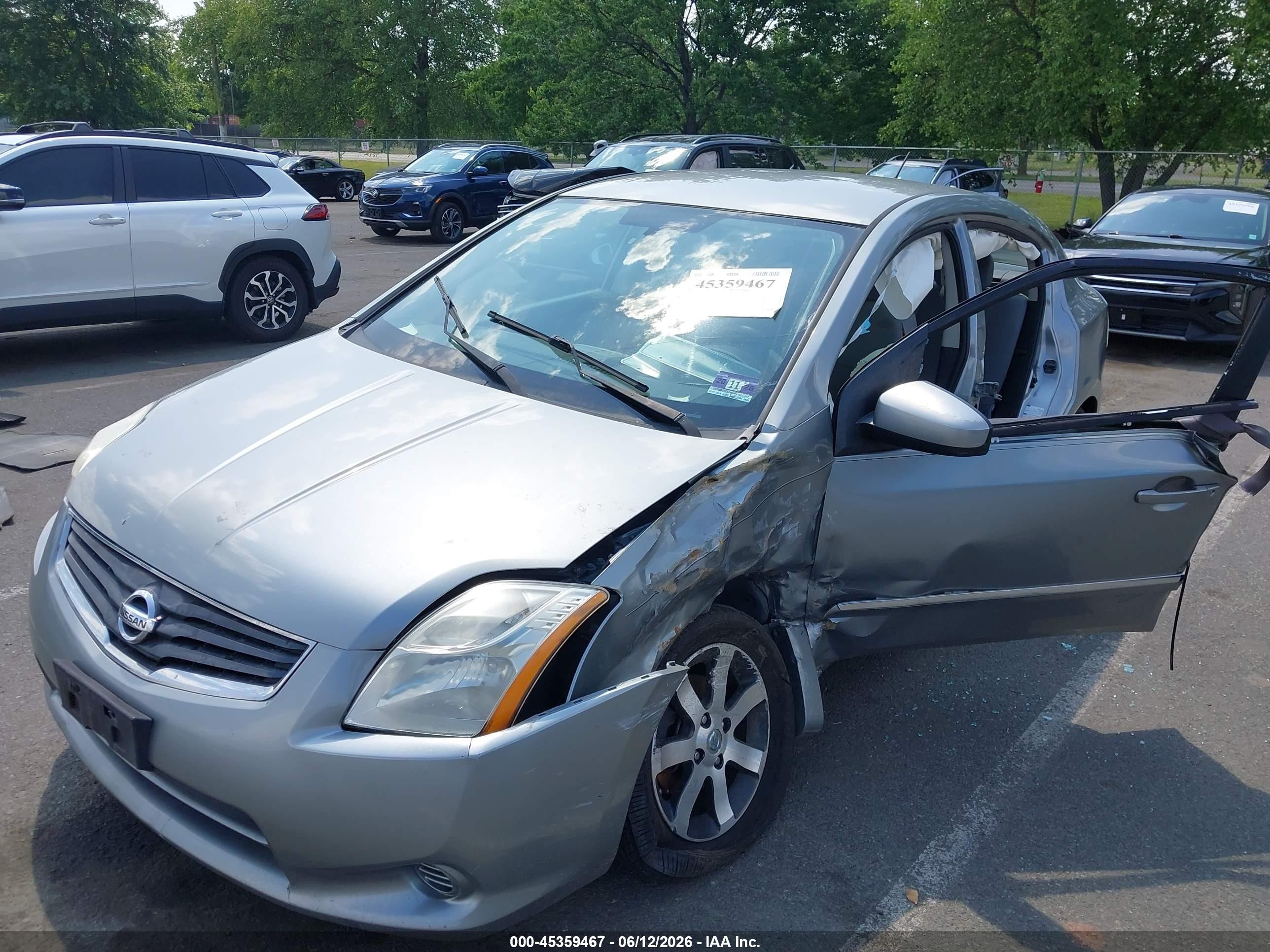 2010 Nissan Sentra 2.0s Silver vin: 3N1AB6AP1AL646491
