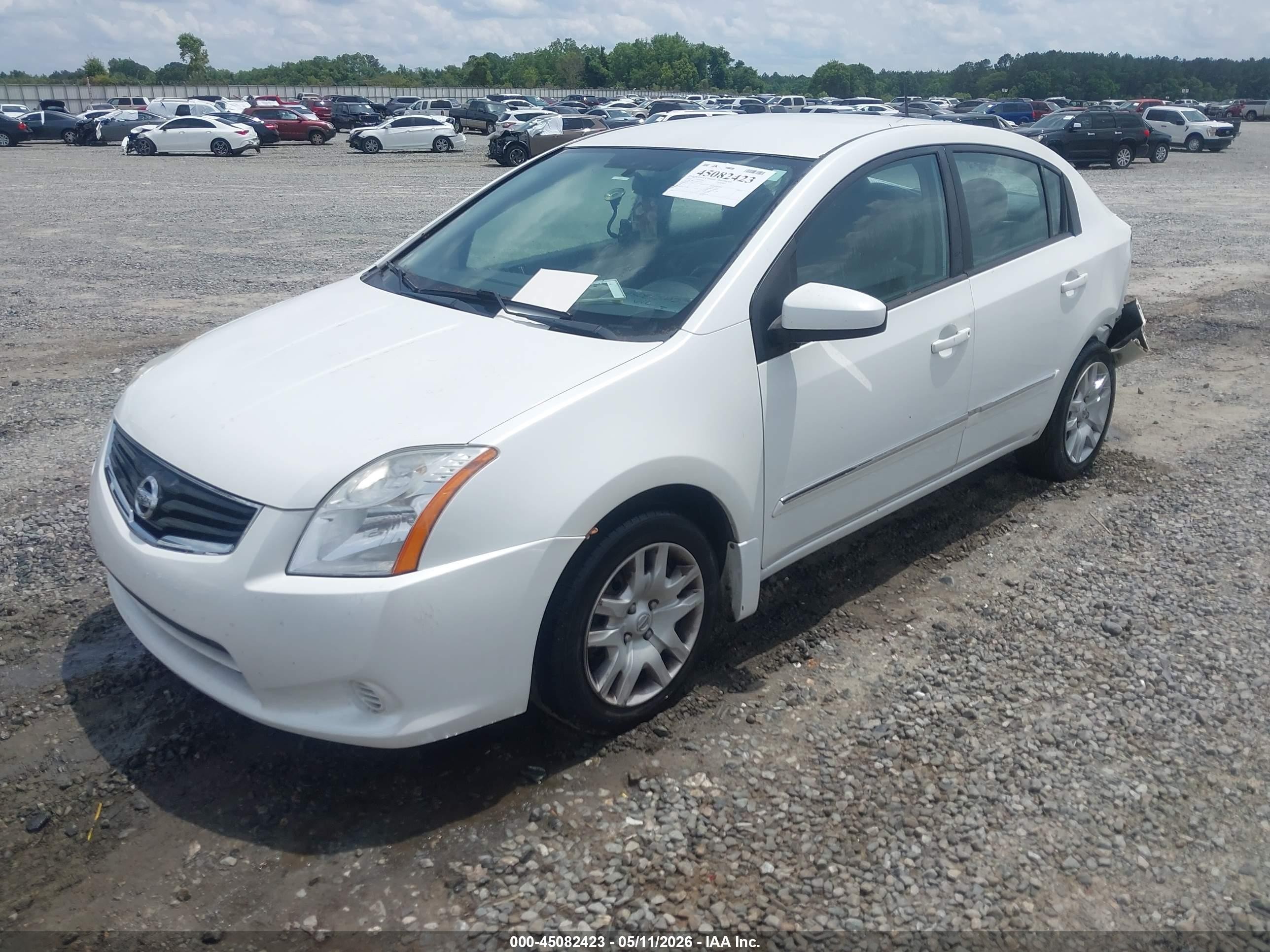2010 Nissan Sentra 2.0s Белый vin: 3N1AB6AP1AL673707