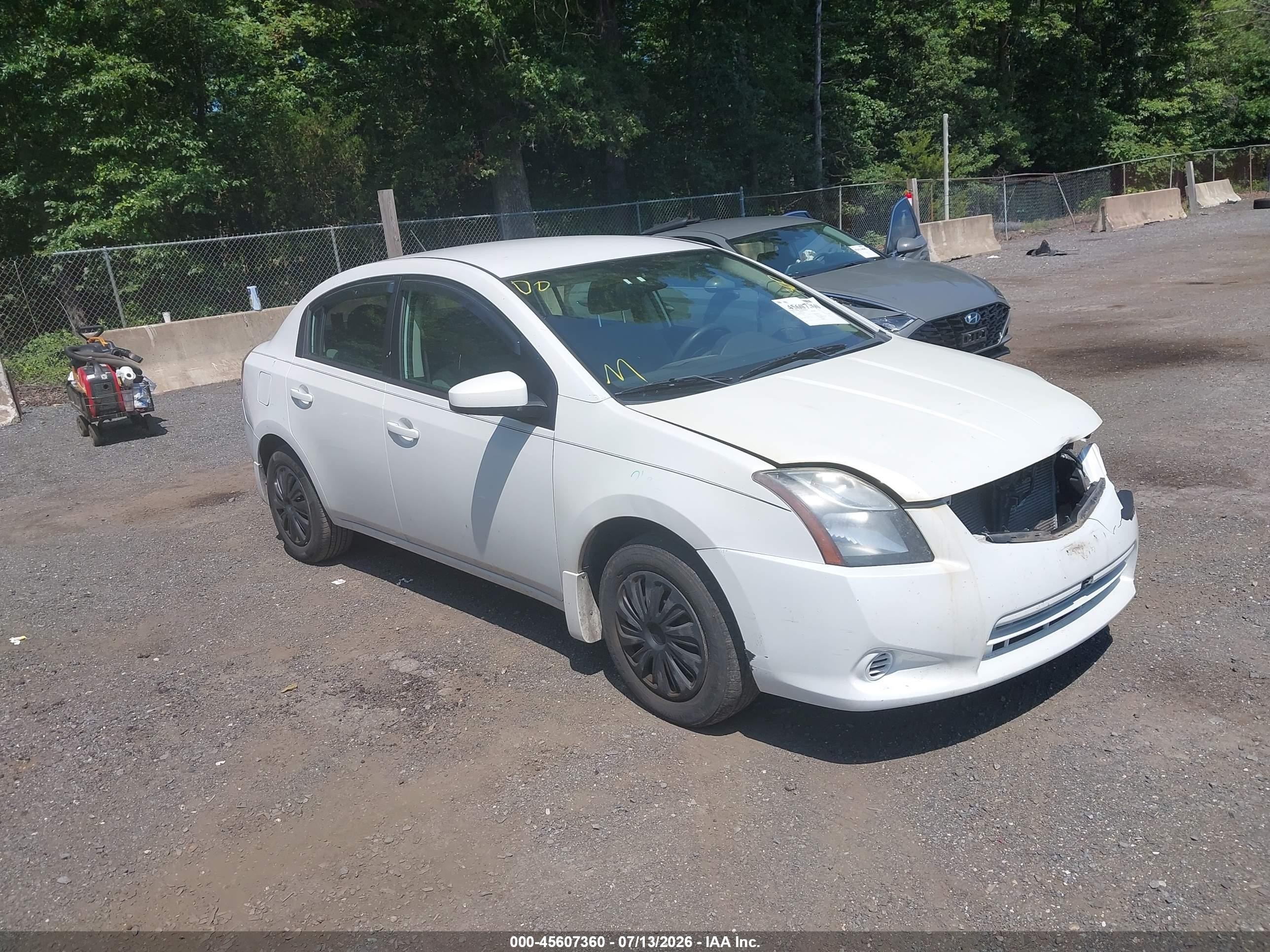 2010 Nissan Sentra 2.0 White vin: 3N1AB6AP1AL681726