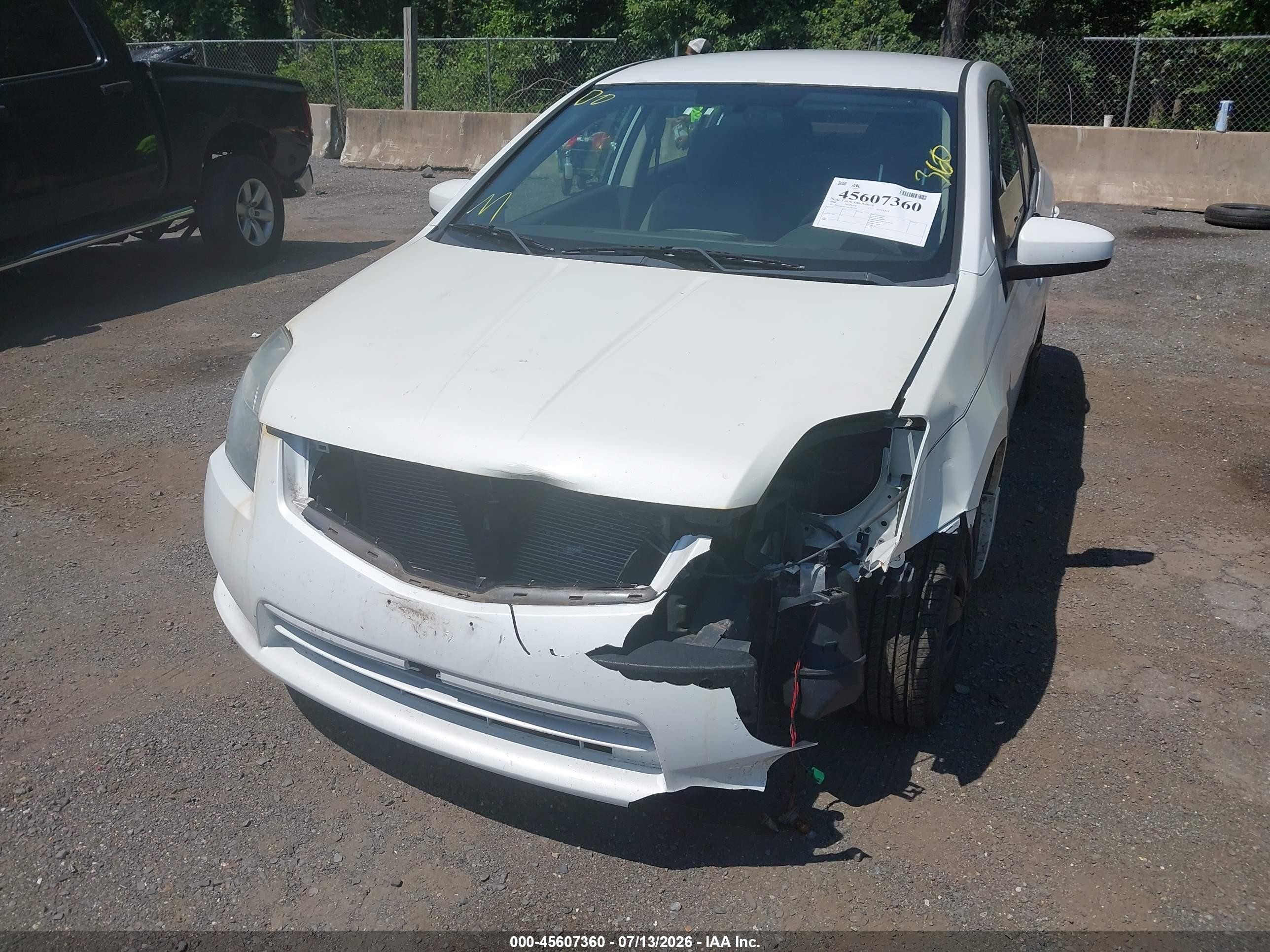 2010 Nissan Sentra 2.0 White vin: 3N1AB6AP1AL681726
