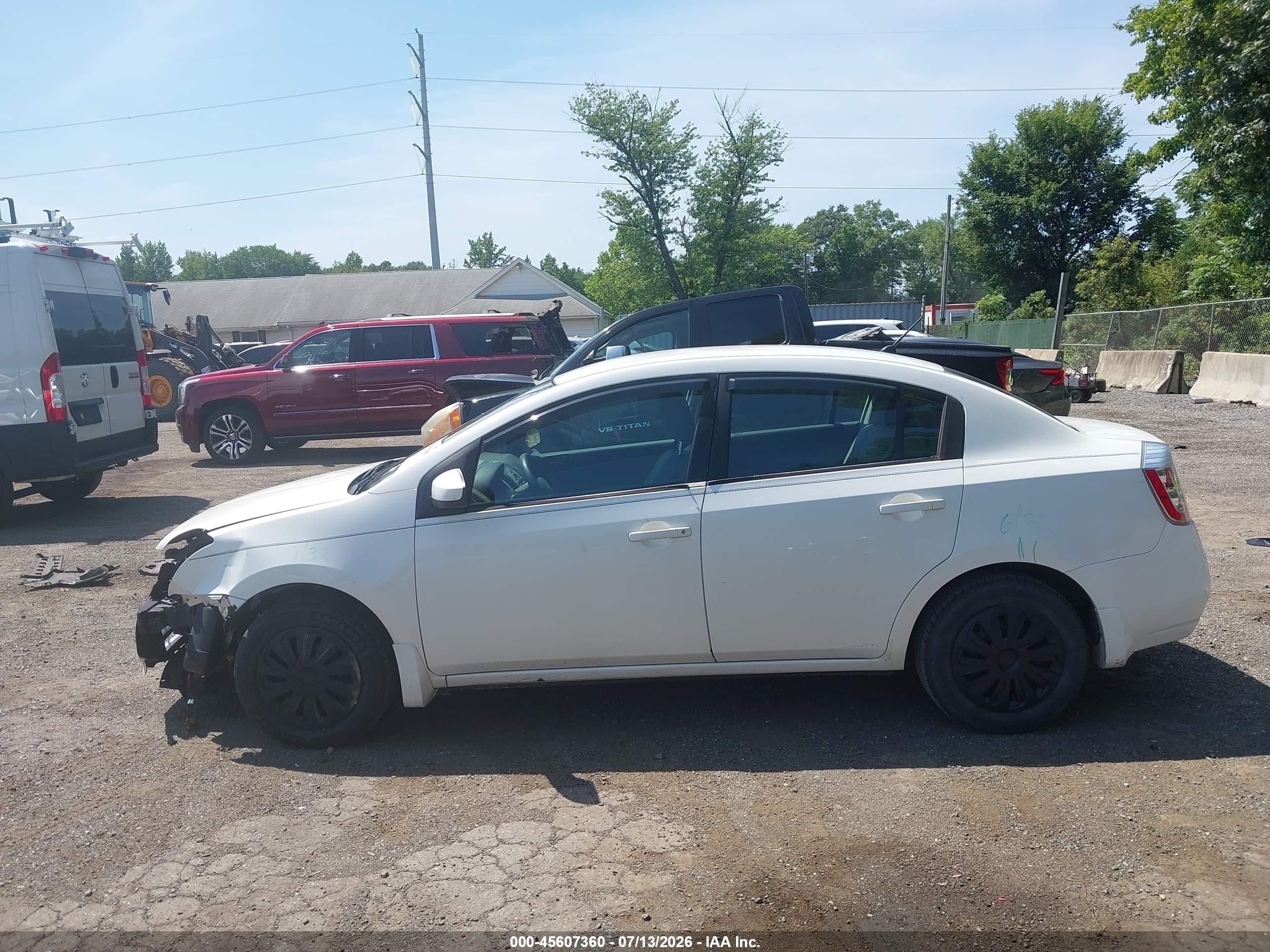 2010 Nissan Sentra 2.0 White vin: 3N1AB6AP1AL681726