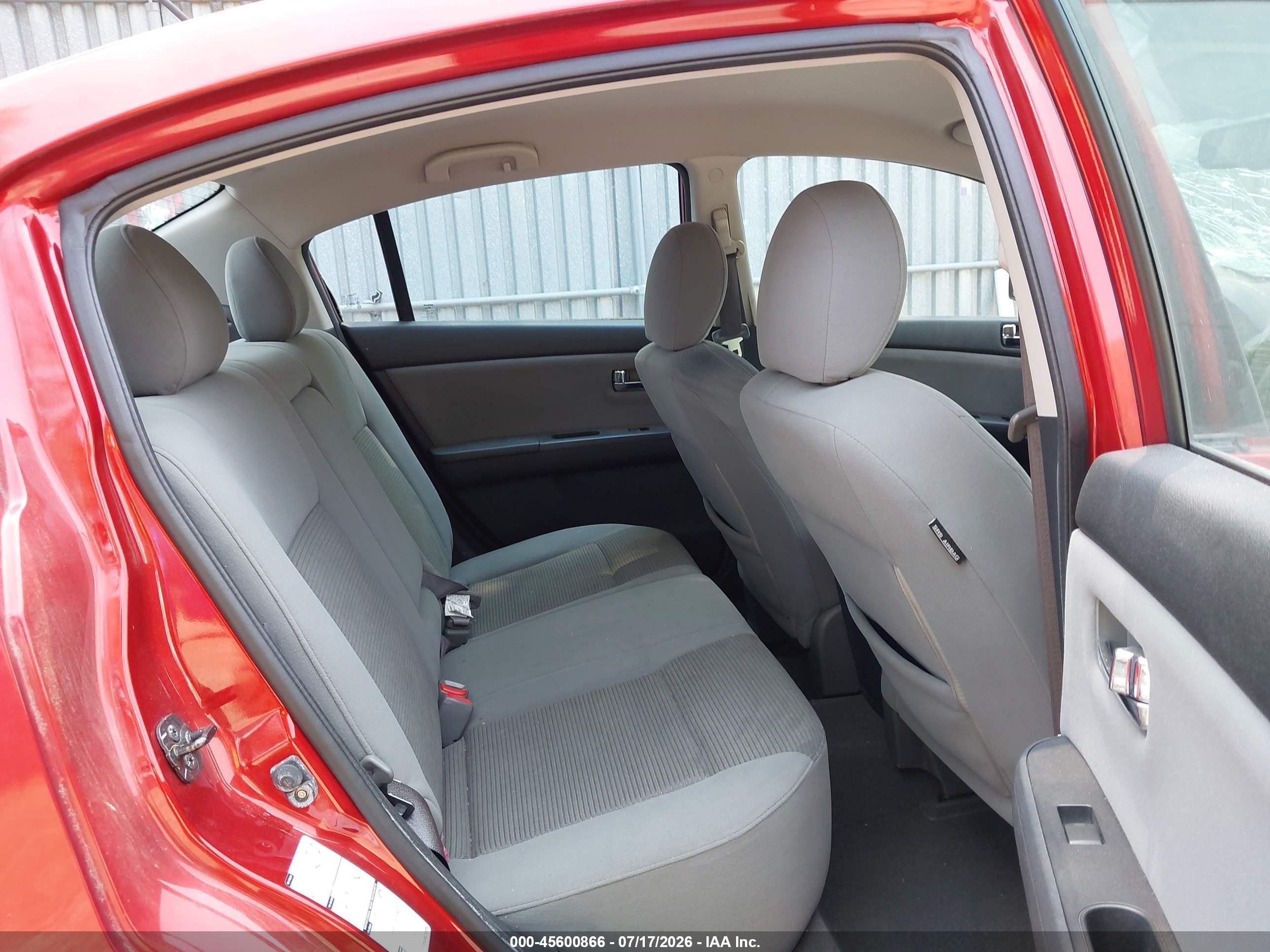 2010 Nissan Sentra 2.0sr Red vin: 3N1AB6AP1AL682231