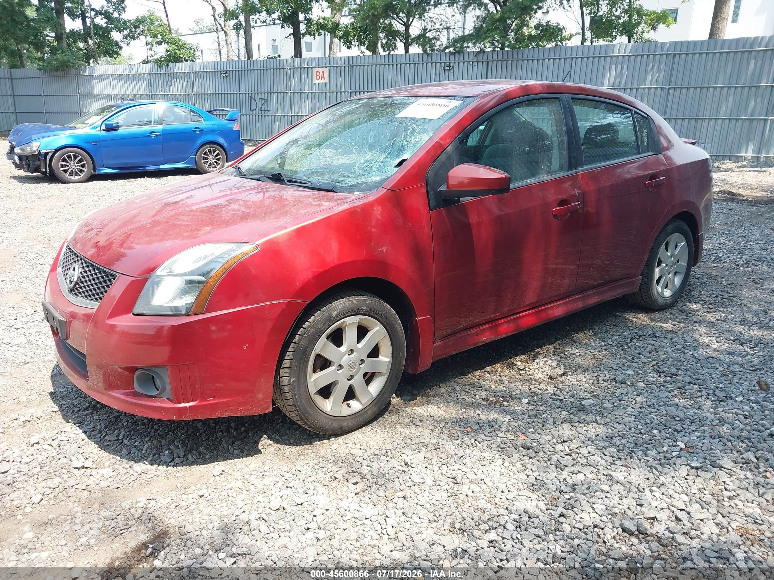 2010 Nissan Sentra 2.0sr Red vin: 3N1AB6AP1AL682231