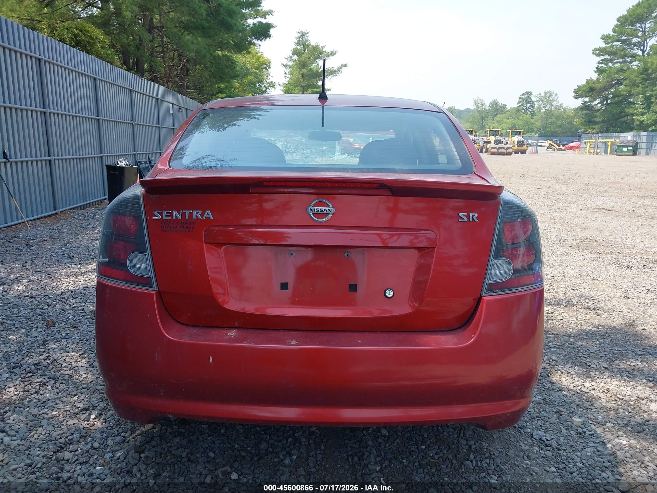 2010 Nissan Sentra 2.0sr Red vin: 3N1AB6AP1AL682231