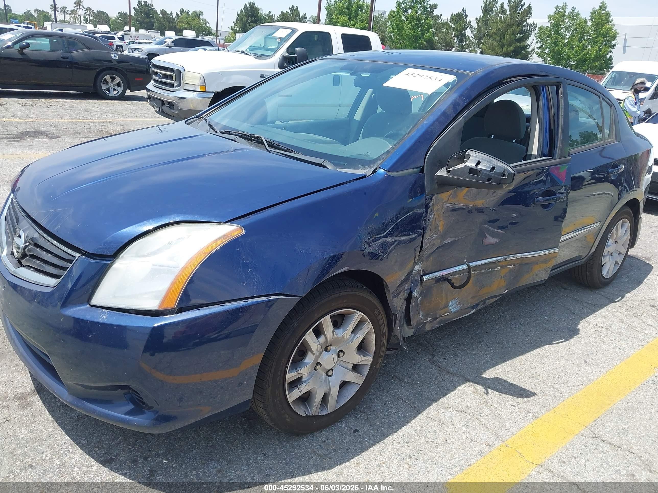 2010 Nissan Sentra 2.0s Blue vin: 3N1AB6AP1AL703210