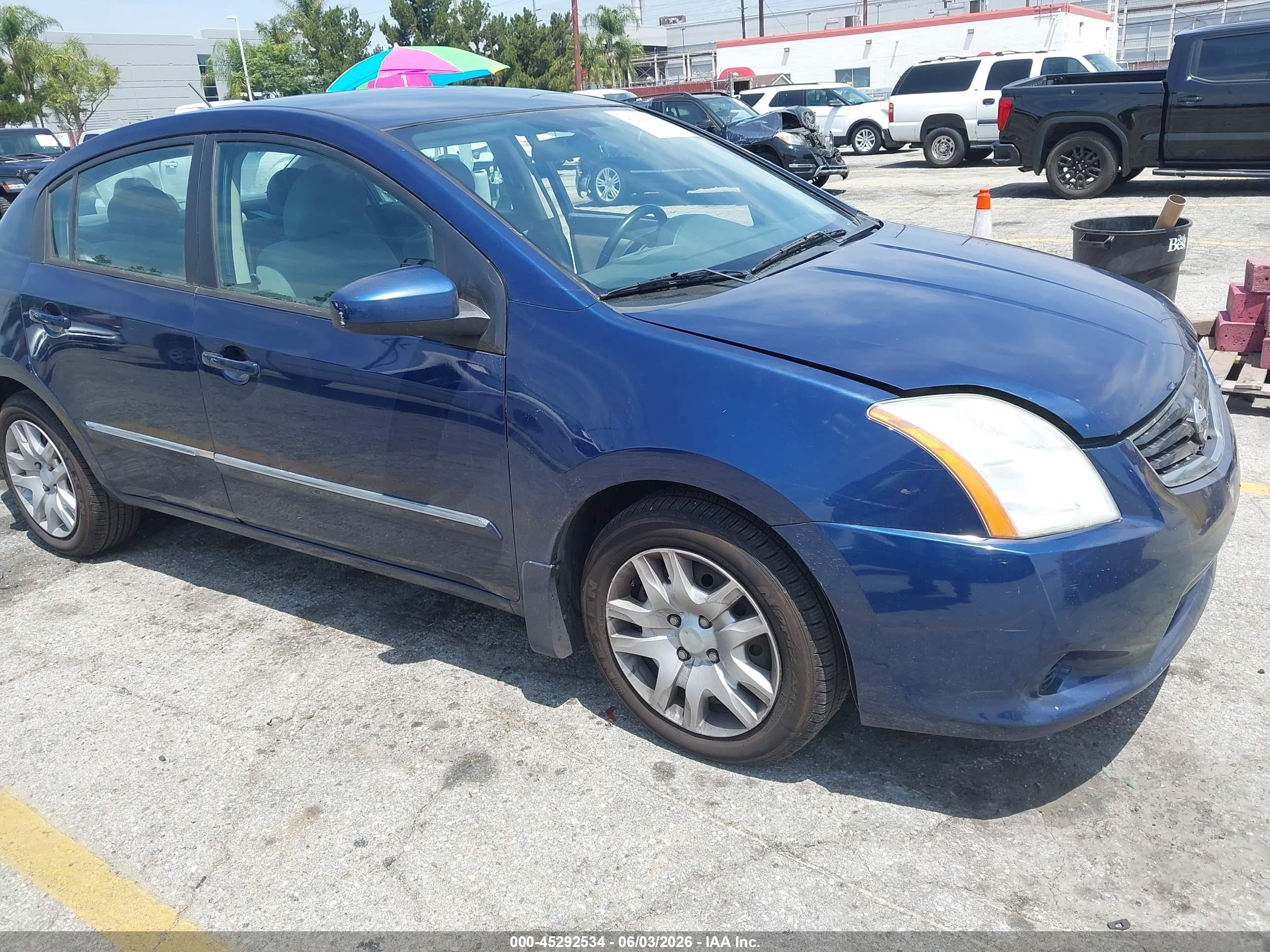 2010 Nissan Sentra 2.0s Blue vin: 3N1AB6AP1AL703210