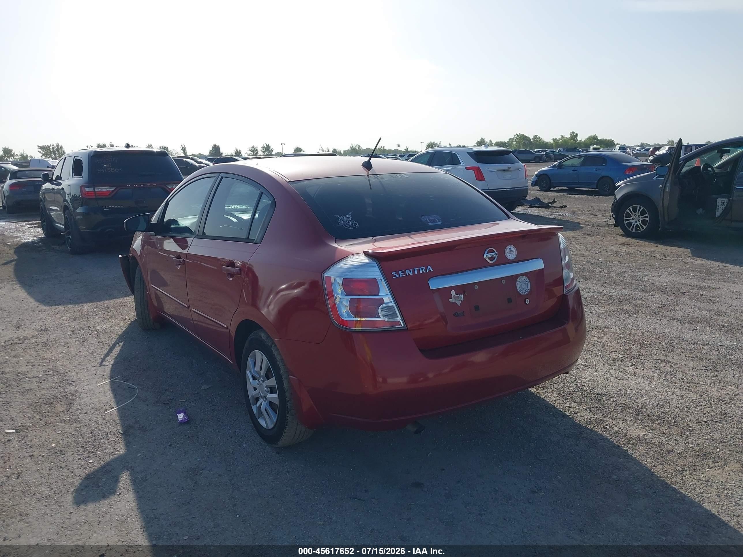 2011 Nissan Sentra 2.0 Red vin: 3N1AB6AP1BL609250